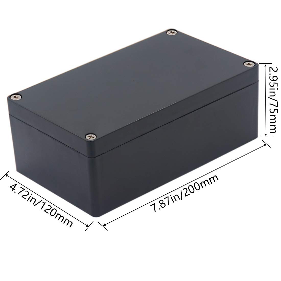 Junction Box, Project Case Power Junction Box, Project Box Black (7.87″X4.72″X