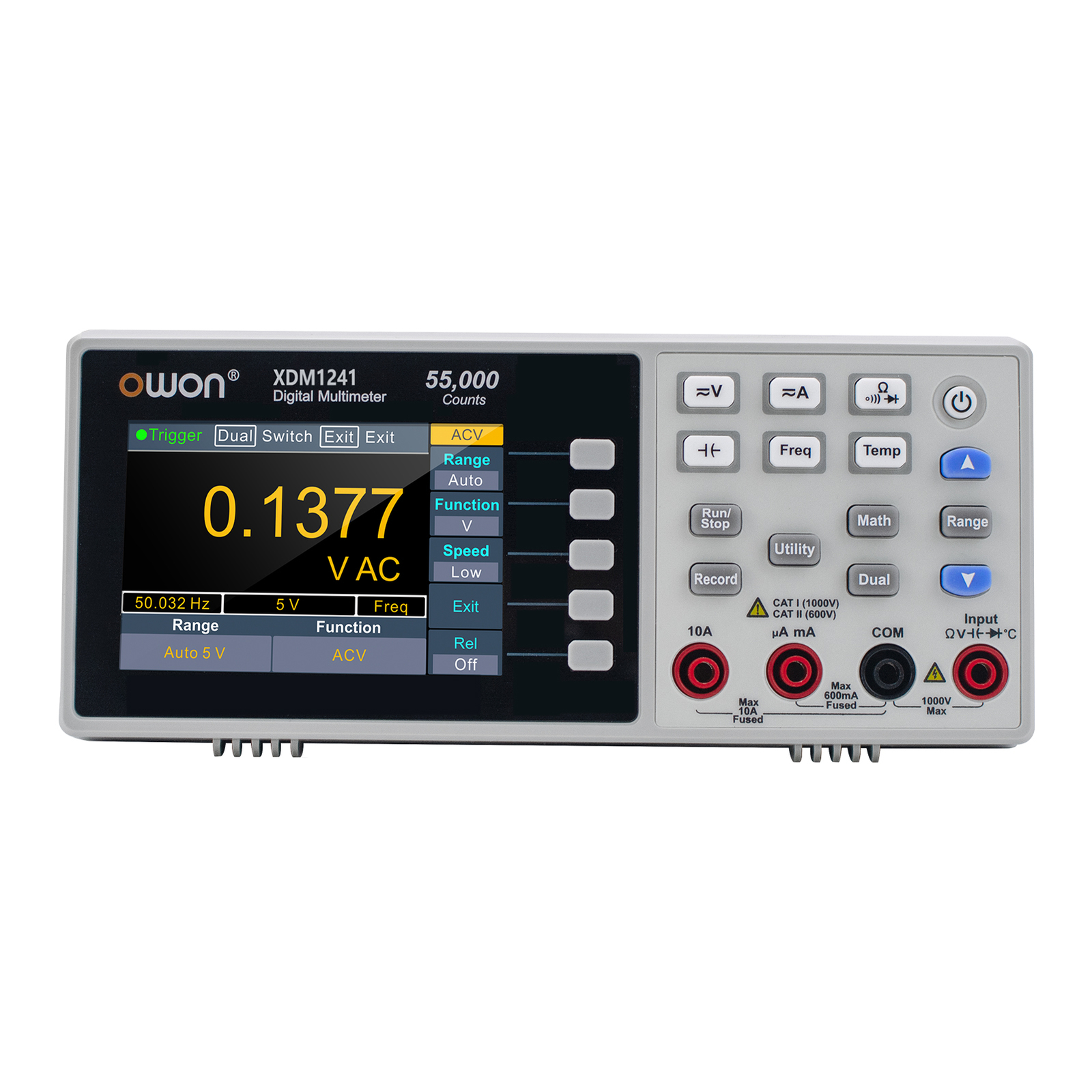 Owon XDM1241 Desktop Digital Multimeter Rechargeable 55,000 Counts E3A0