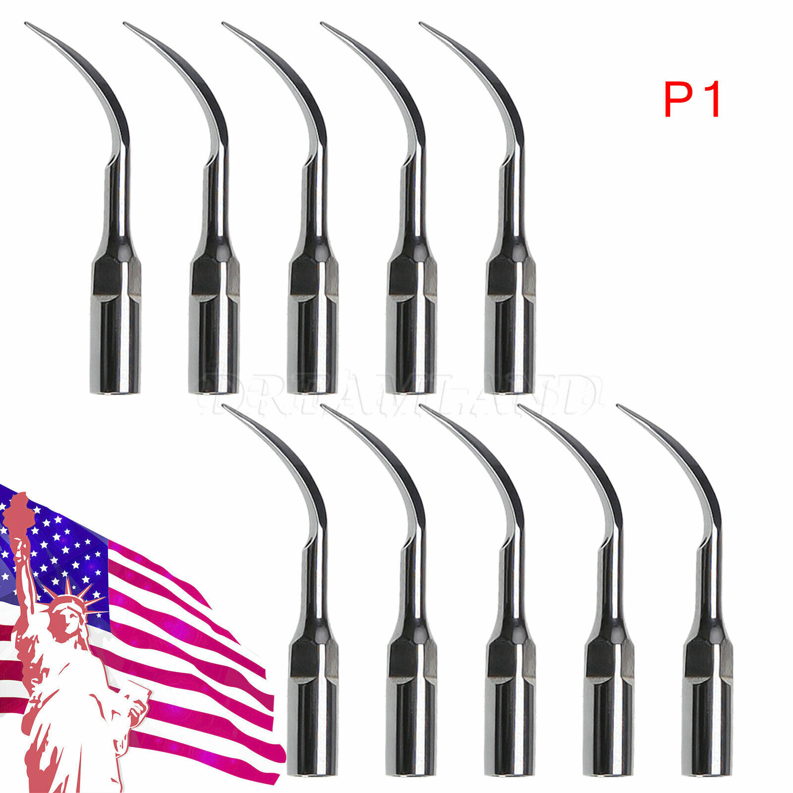 Dental Ultrasonic Piezo Scaler Perio Tips P1 Fit EMS/Cavitron Handpiece 5-20 HOT