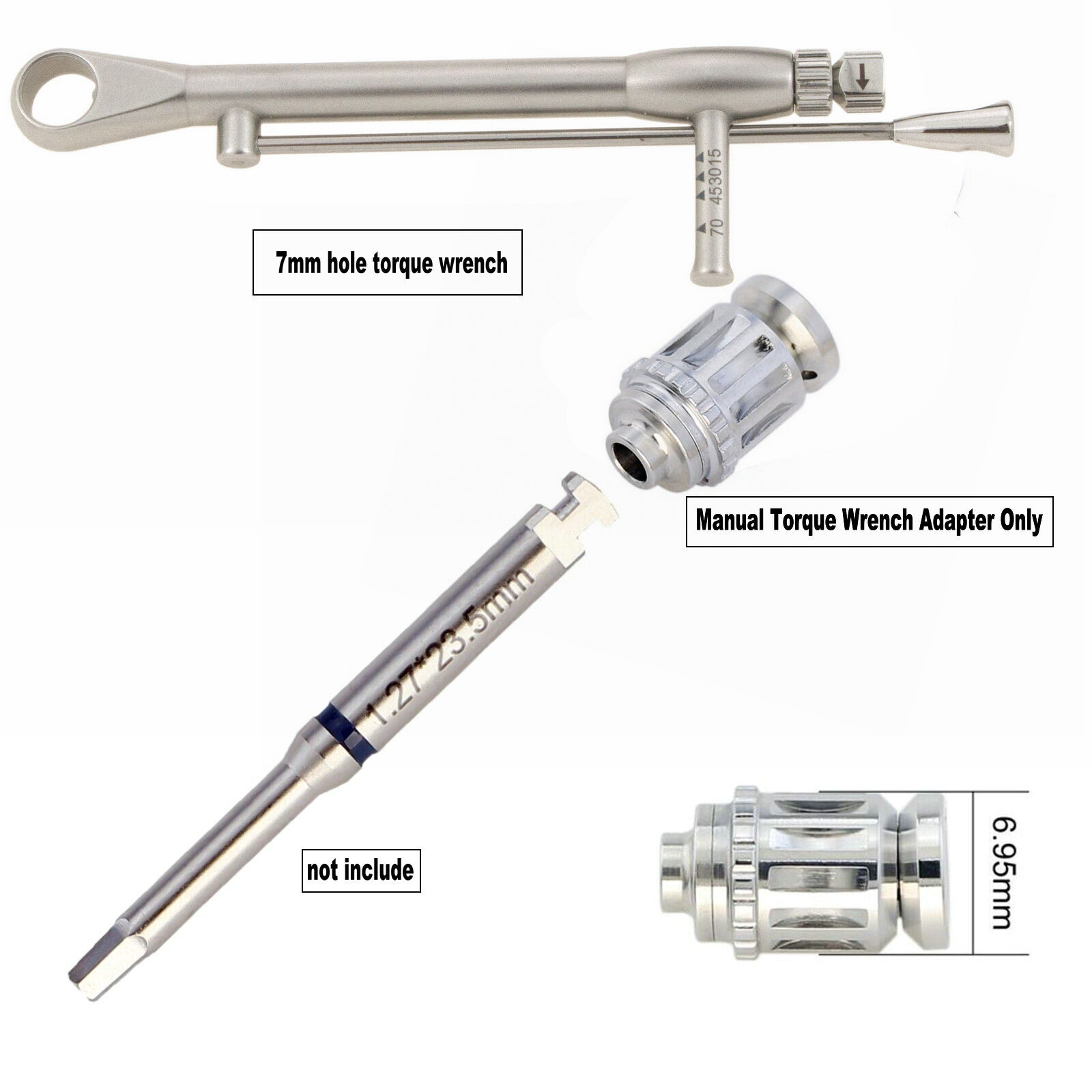 Dental SD 16PCS Drivers Torque Drivers Torque Wrench Handpiece Surgident Adapter
