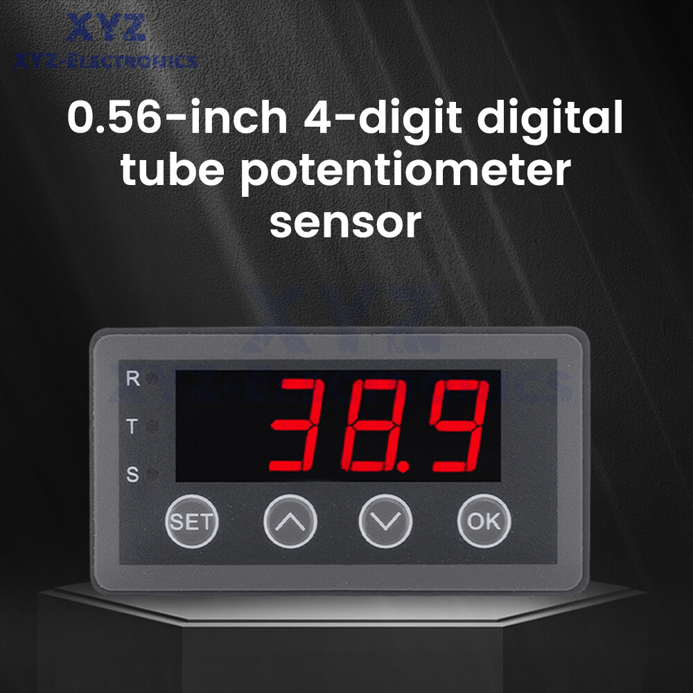 DC 6/8-25V 40/50mA 0.56″ 4-digit Tube Potentiometer Sensor Digital Display Meter