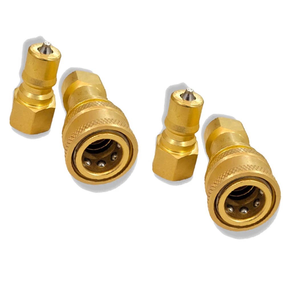 1/4″ Quick Disconnect Coupler Valve Carpet Cleaning Hose Wand Fitting 4Set/8PCS