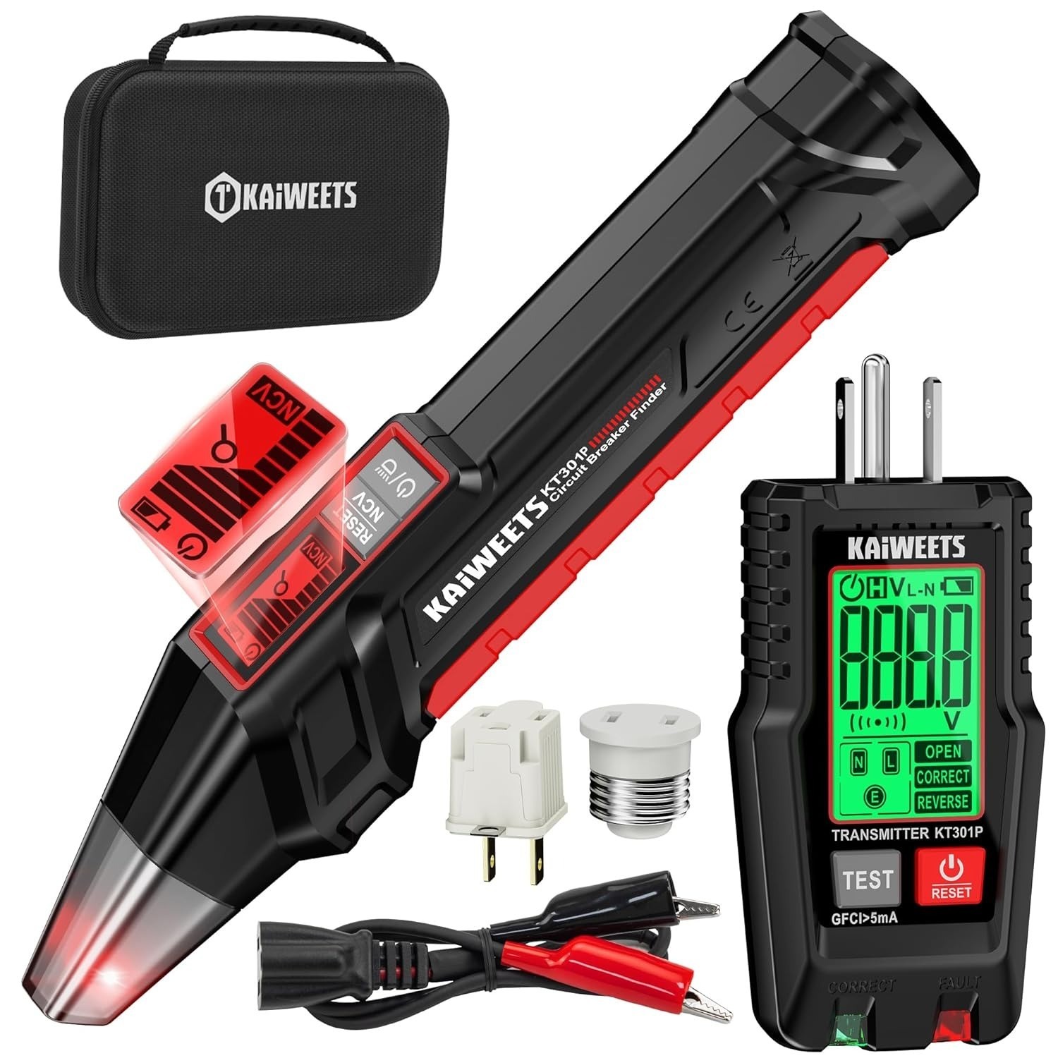 LCD with Breaker Finder Tracer. GFCI Outlet Circuit Display Tester Electrical