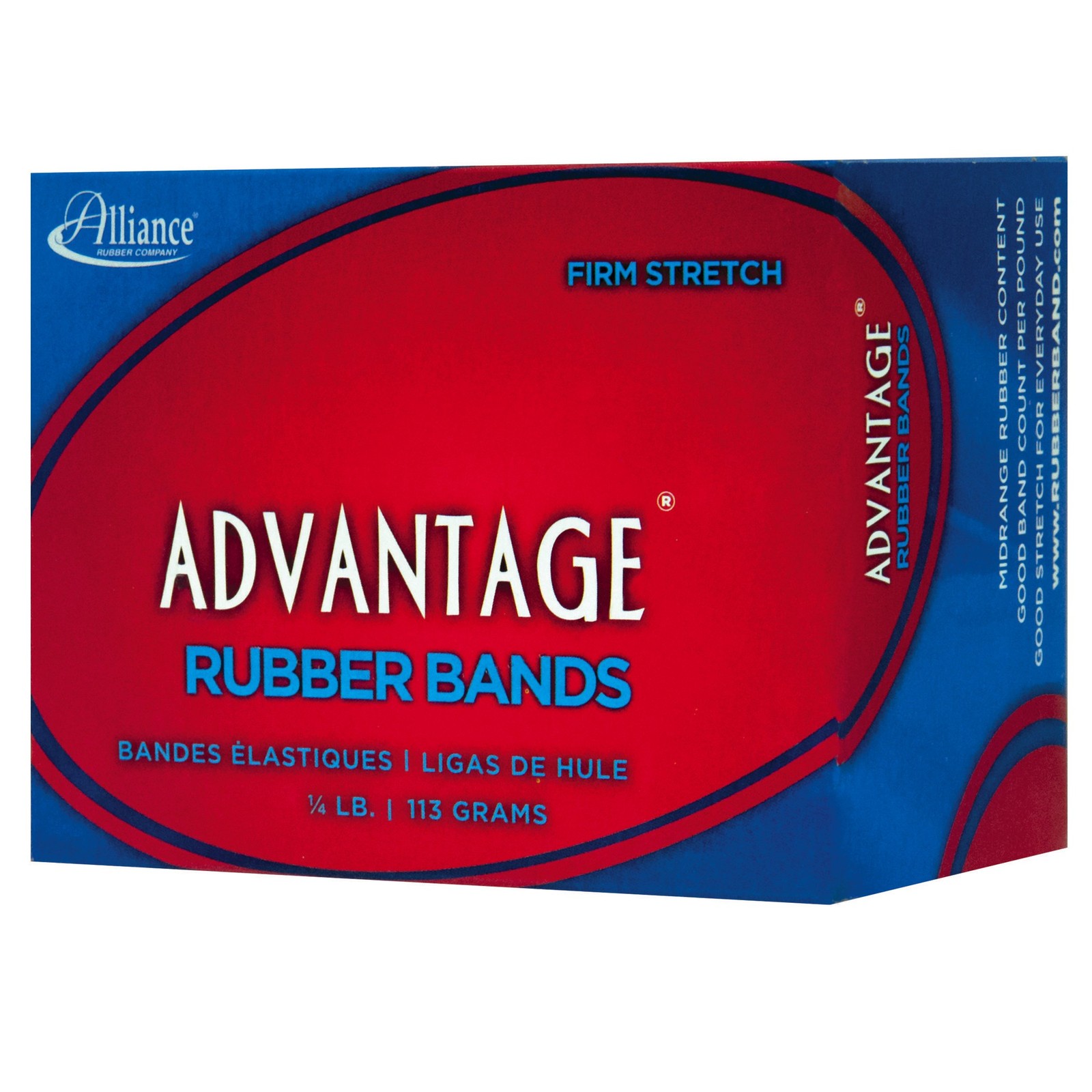 Alliance Rubber 26649 Advantage Rubber Bands Size 64, 1/4 lb Box Contains App…
