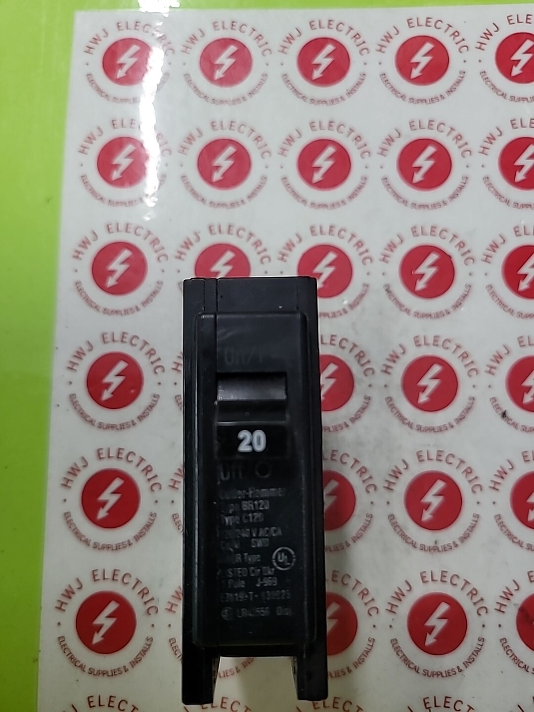 Cutler Hammer C120, Eaton BR120, 20 Amp 1 Pole Circuit Breaker