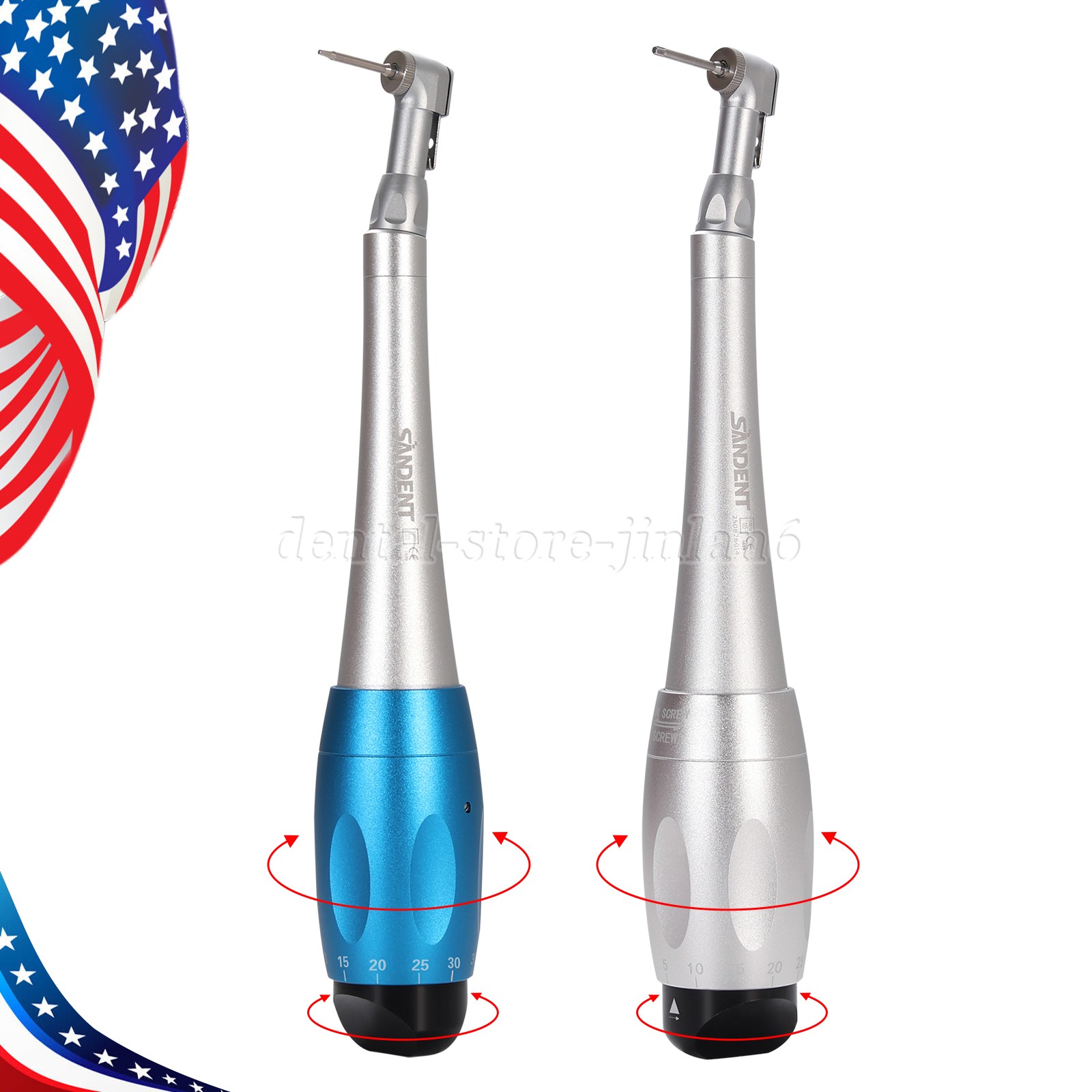 Dental Universal Implant Kit Torque Wrench Contra Angle & 16pcs Drivers 4 Type
