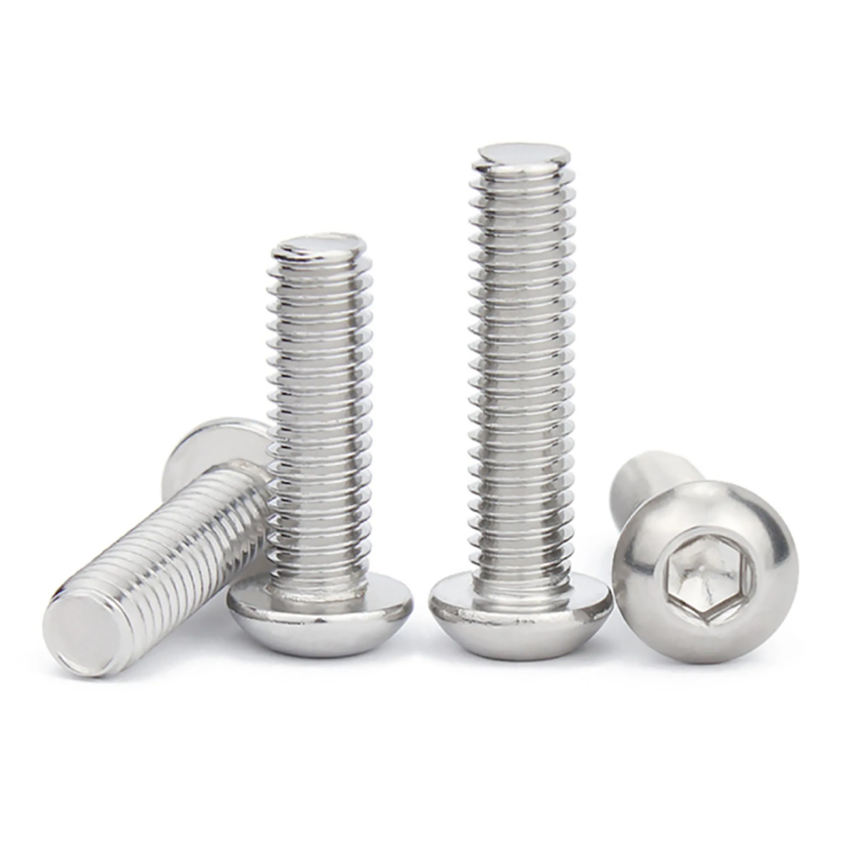 M3 M4 M5 M6 M8 SUS 201 Stainless Steel Button Head Socket Screw Allen Key Bolts