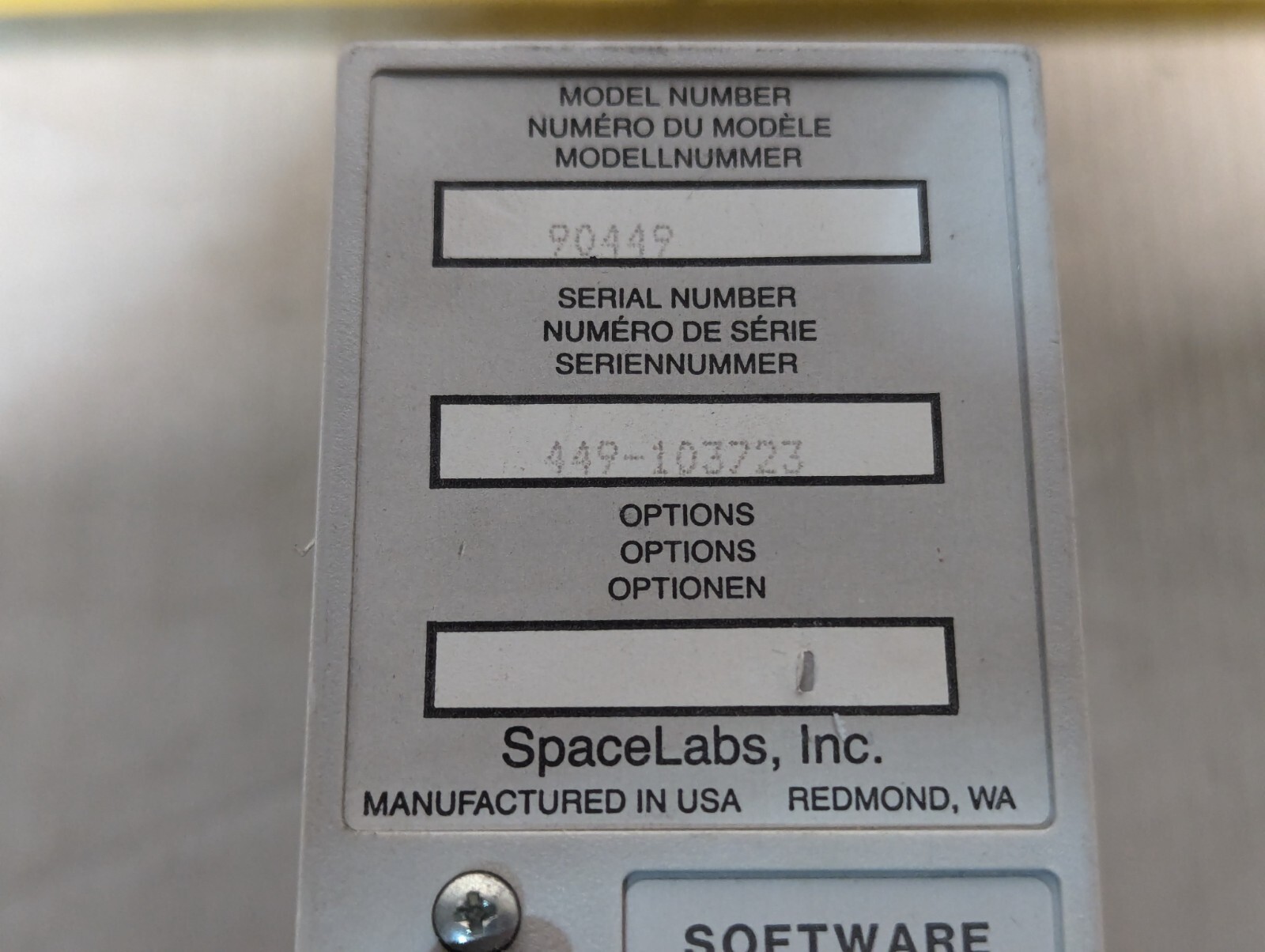 Spacelabs 90449 Thermal Printer module and Free Returns