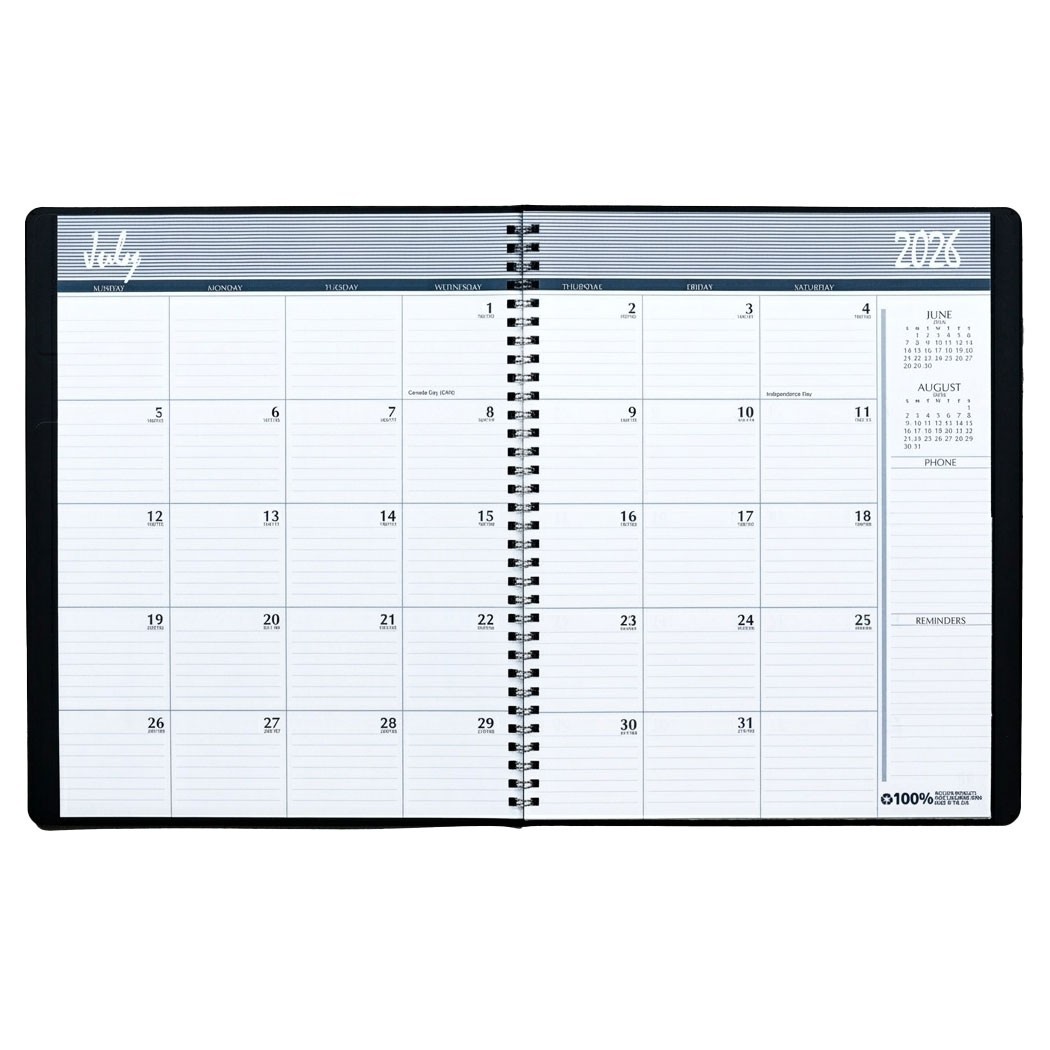 HOD2620502 2-Year Academic Monthly Planner, July 2026 through June 2028