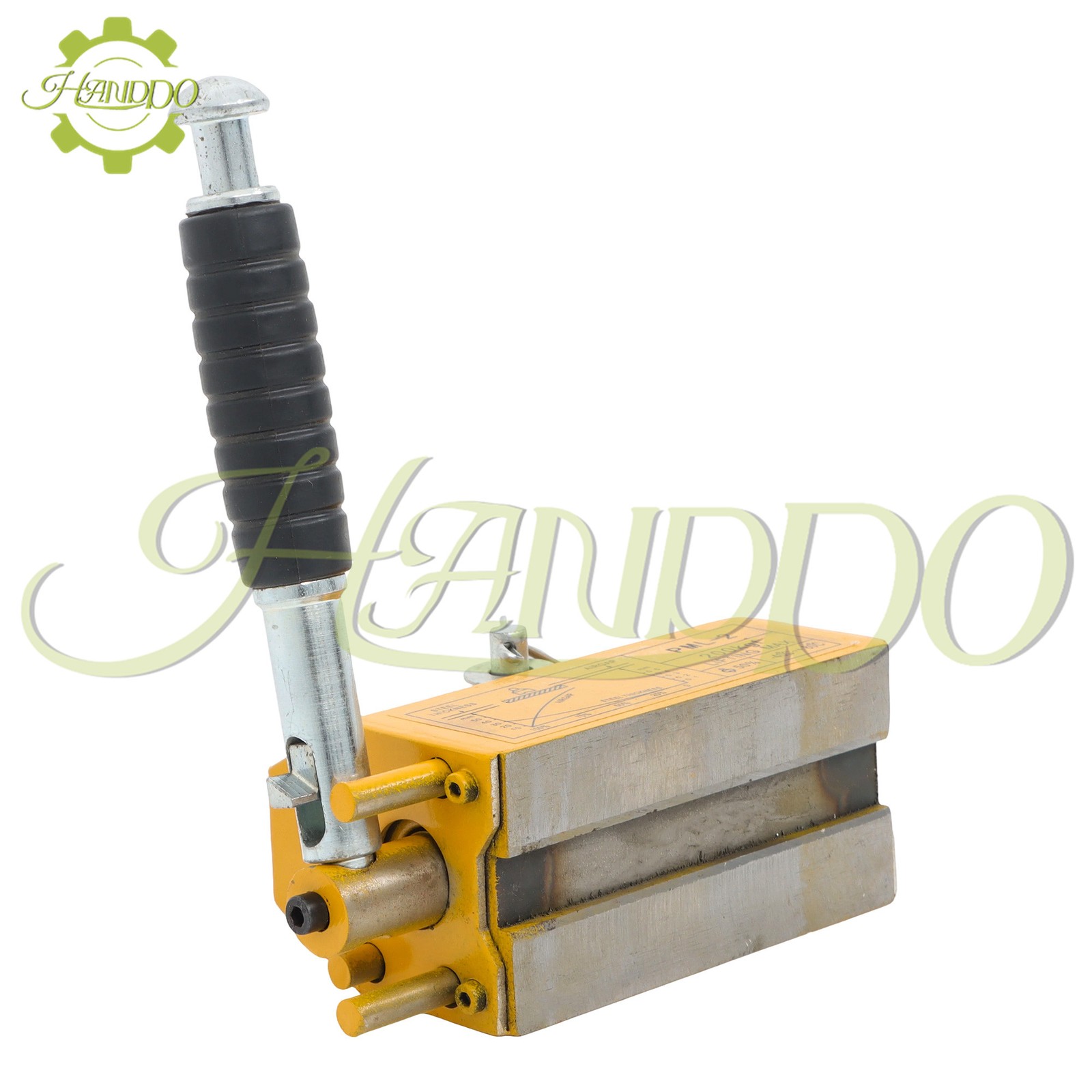 Permanent Magnetic Lifter Lifting Magnet 440 lbs/200 kg 2.5 Safety Factor Yellow