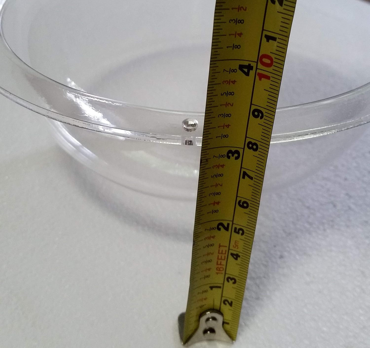 Acrylic Dome/Plastic Hemisphere – Clear – 6″ Diameter, 1/2″ Flange