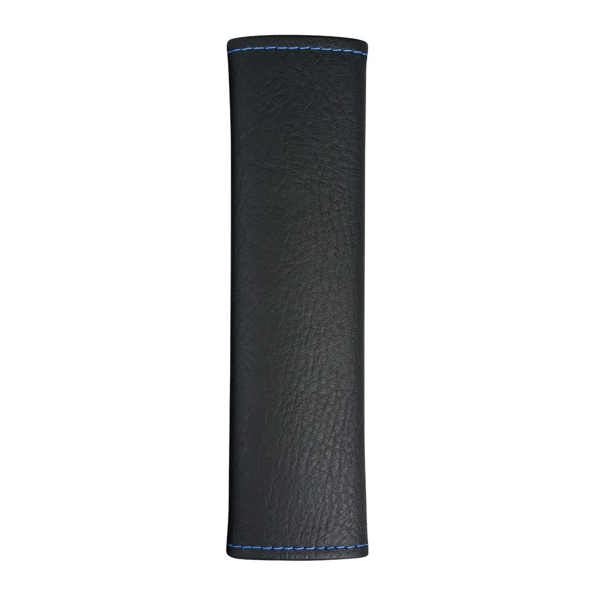 BLACK W/ BLUE STITCHING SEAT BELT COMFORT PAD COVER