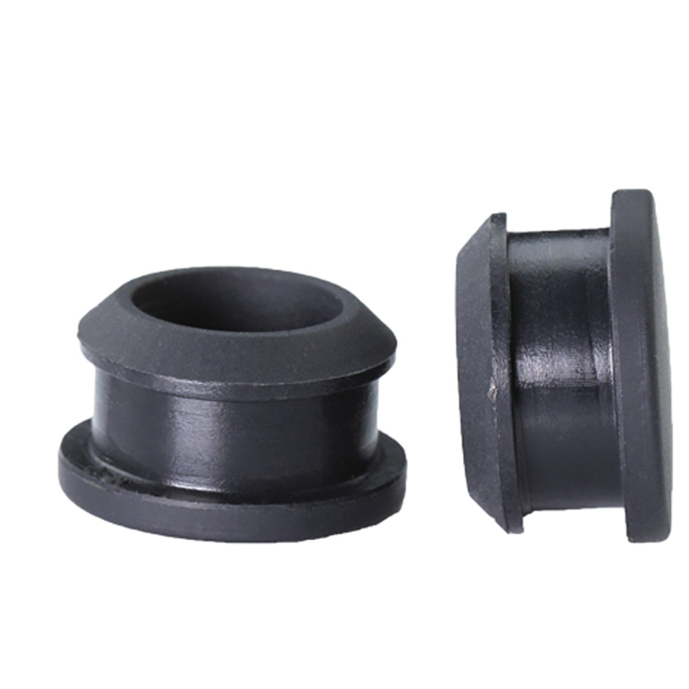 Black / White Snap-On Hole Plug Silicone Rubber Blanking Seal Bung Pipe Tube