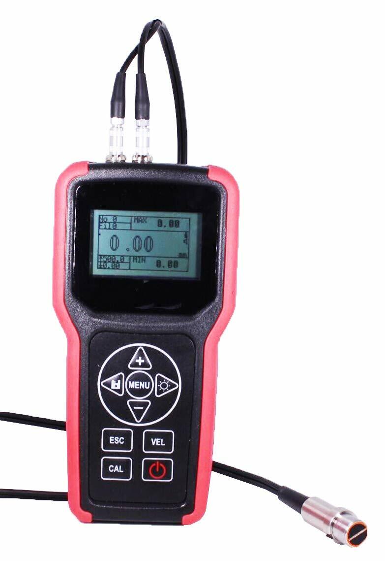 Ultrasonic Thickness Gauge Tester for Metal Plastic Glass 0.03 to 15.74 Inch