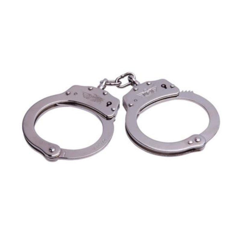UZI UZI-HC-C-S Handcuff Chain Link Silver Tactical Restraint EDC