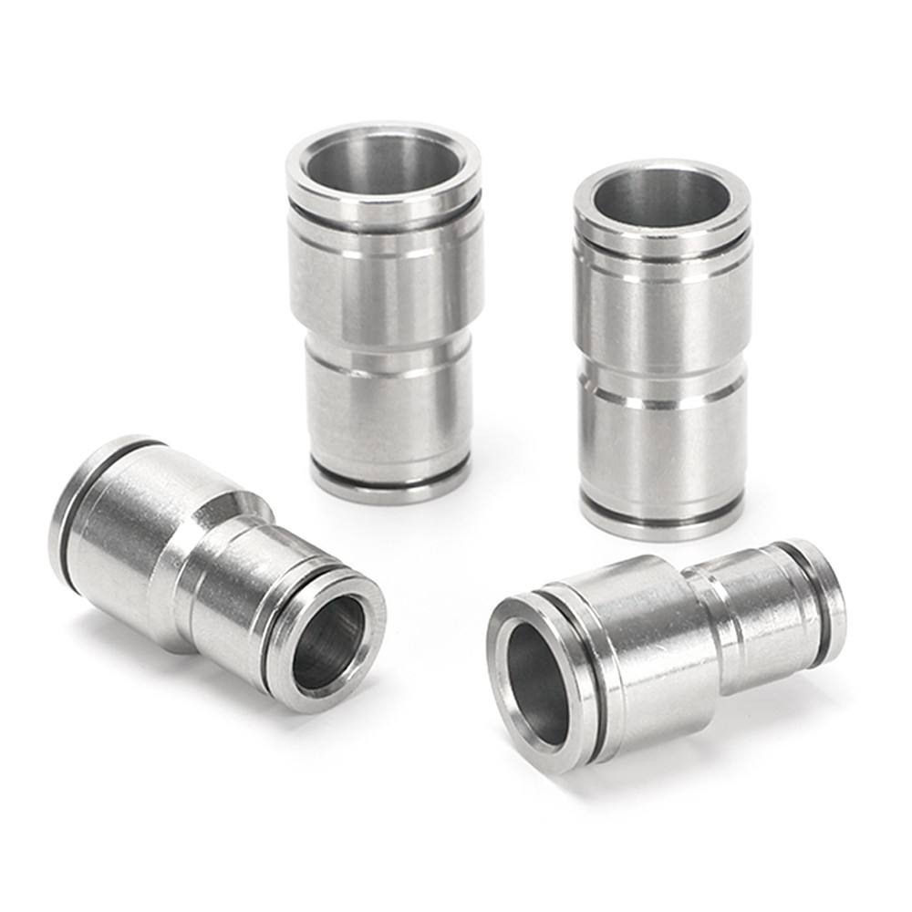 A2 Stainless Steel Pneumatic Push in Connectors Air Water Pipe All Type Fittings