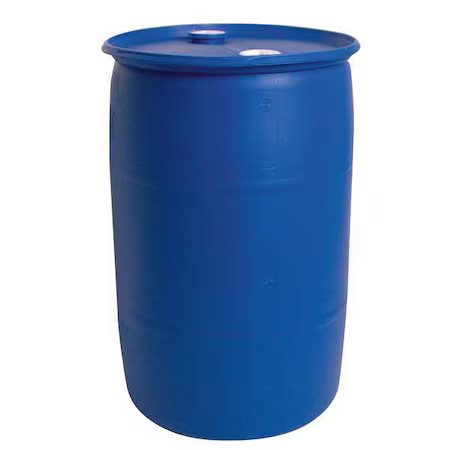 Closed Head Transport Drum, Polyethylene, 30 Gal, Unlined, Blue, Tho30
