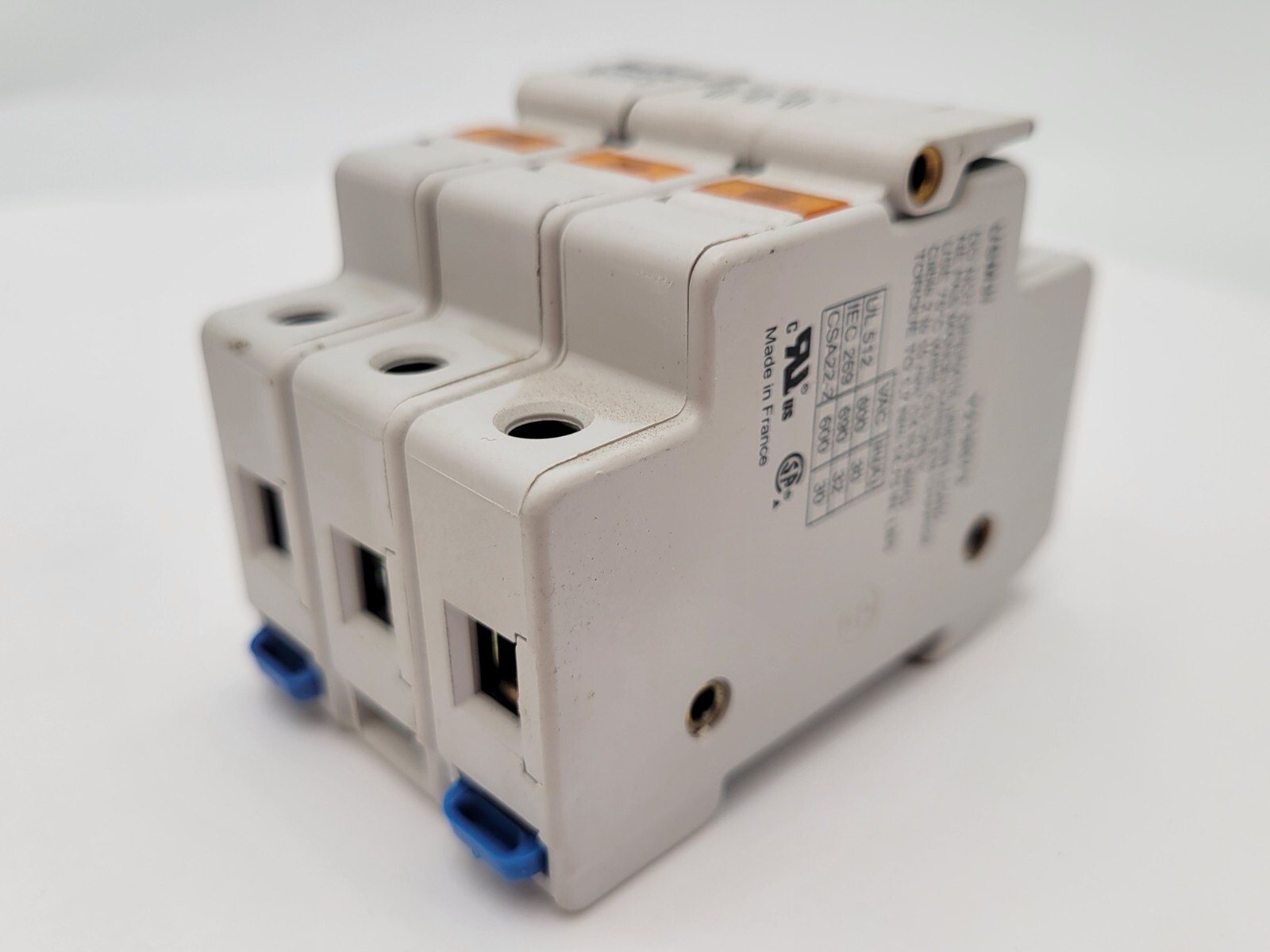 Ferraz Shawmut USM3I Y219073 Ultrasafe Fuse Holder 30/32 Amp 600 Volt AC 3 Pole