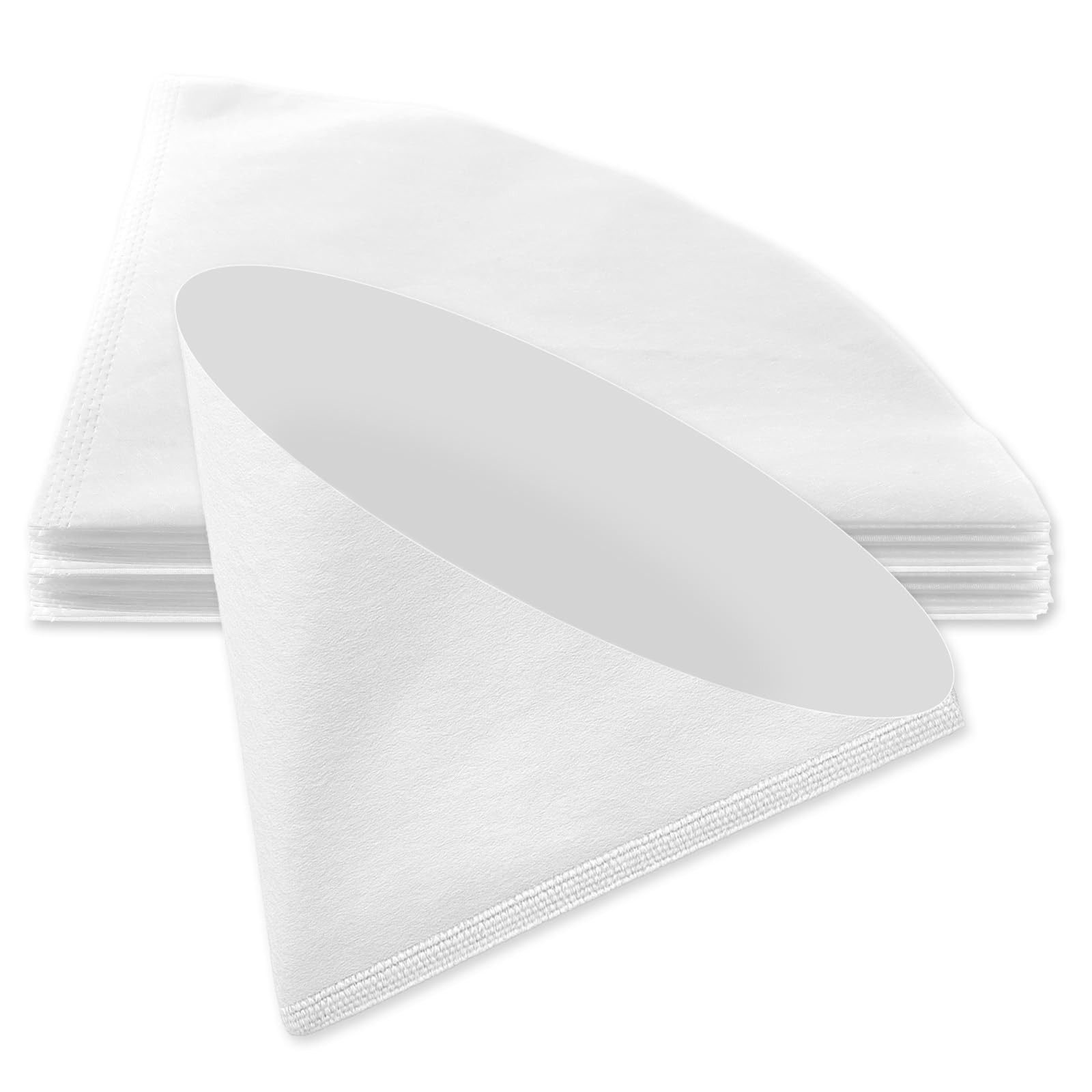 20 pcs 10 Inch Fryer Oil Filter, Non Woven Cooking Deep regular, White