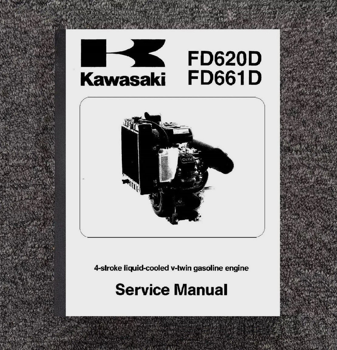 FD620D FD661D ENGINE SERVICE MANUAL FITS KAWASAKI V-TWIN 20HP + SUPPLEMENT FD661