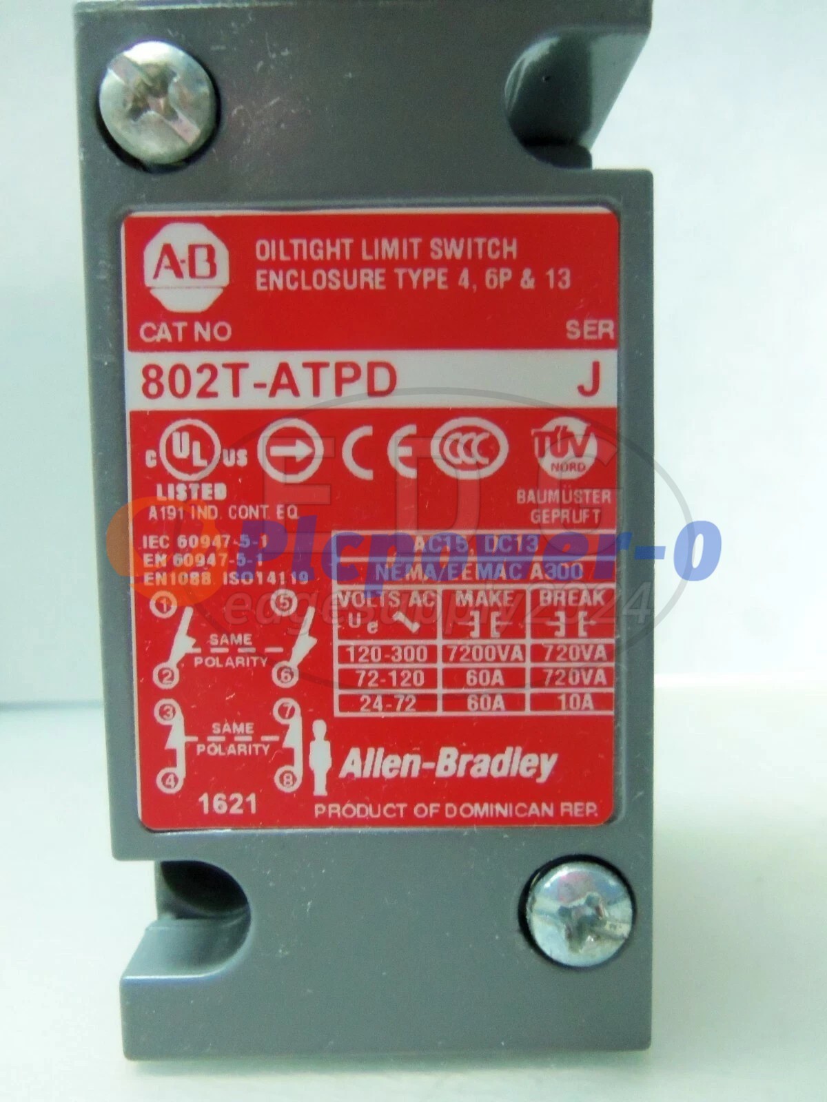 NEW Allen Bradley 802T-ATPD Metal Plug-In Oiltight Limit Switch Lever Type