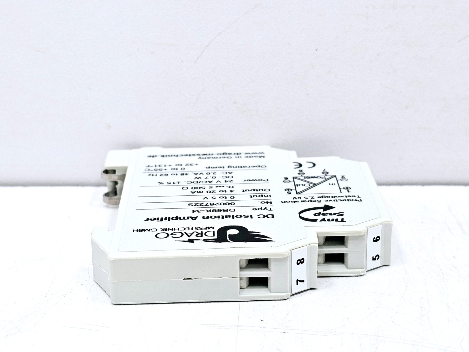 DB68K-34 DRAGO MESSTECHNIK DC ISOLATION AMPLIFIER