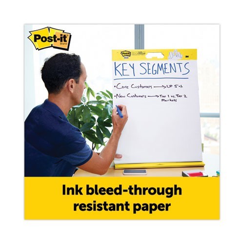 Post-it Super Sticky Tabletop Easel Pad, Unruled, (20) White 20×23 Sheets