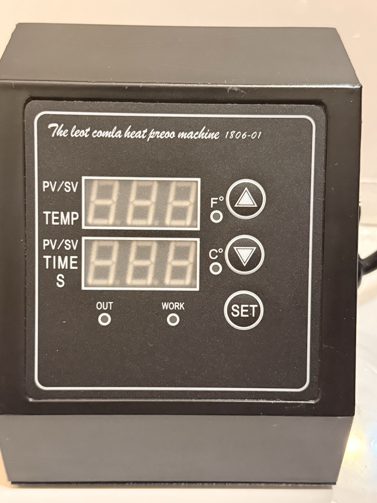 15×15 Heat Press Control Box 1400W Sublimation Transfer T-Shirt Mug Hat Press