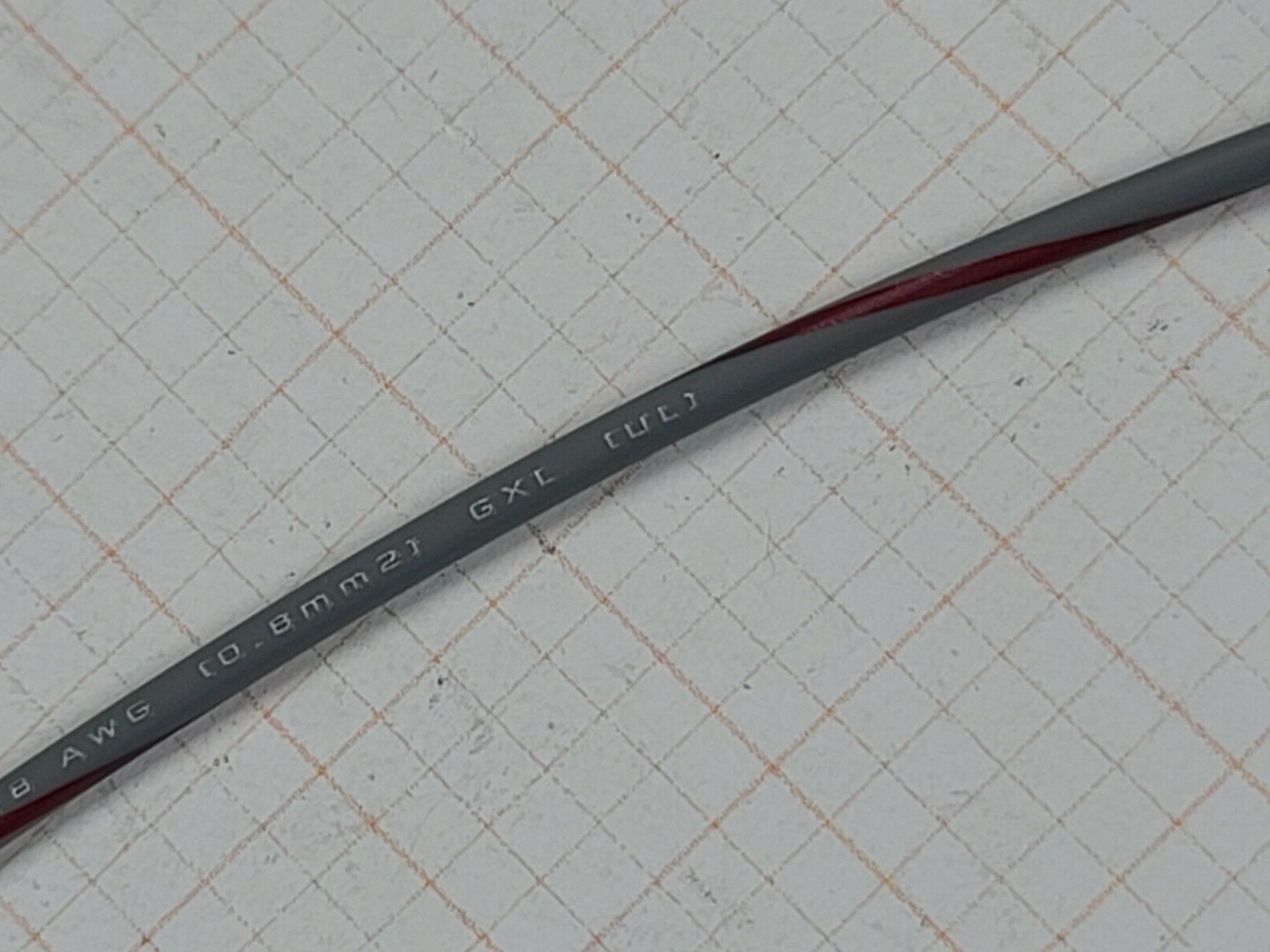 Southwire #18awg GXL UL-Listed XLPE Automotive/RV Lead Wire 125C Gray/Red /100ft
