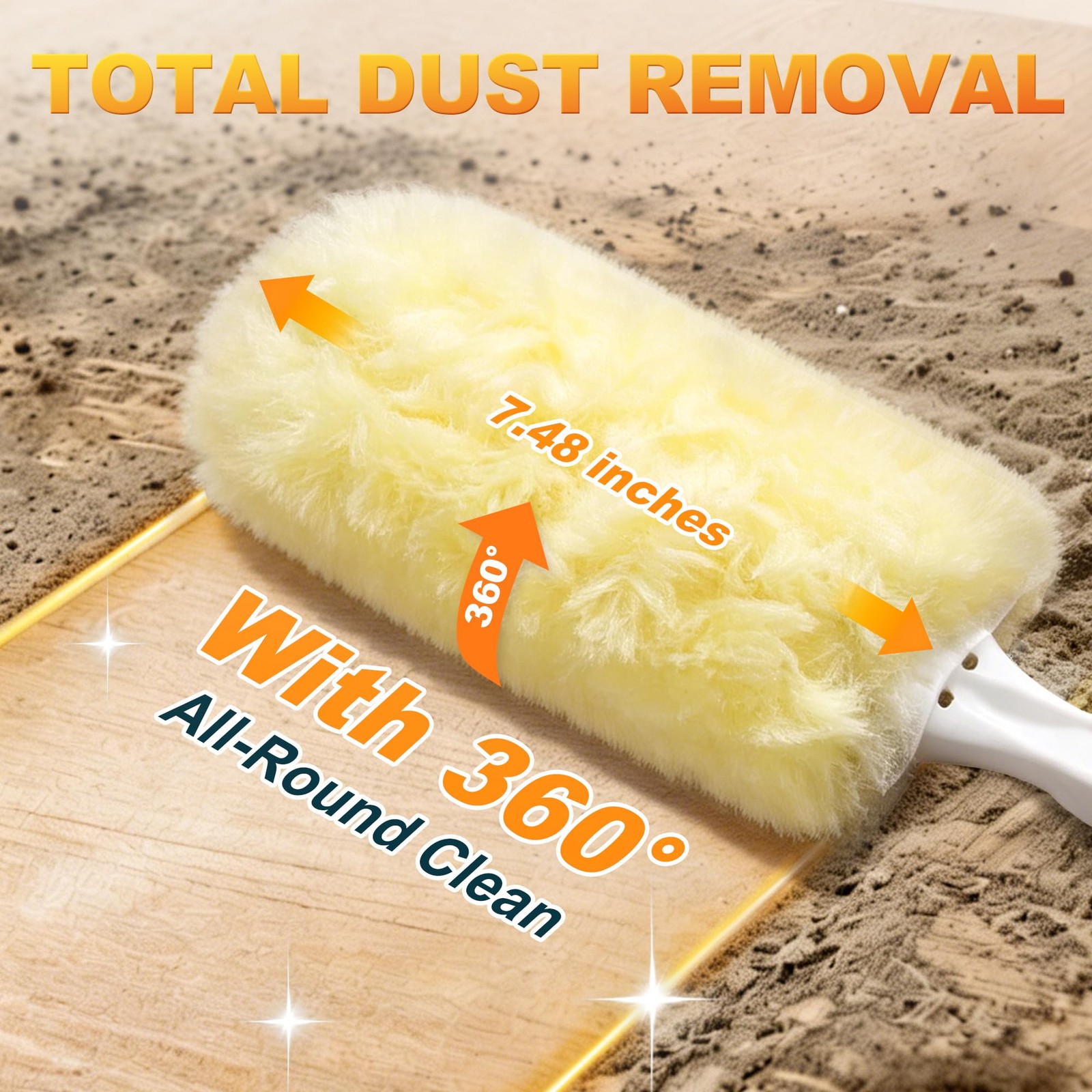 1 Extendable Handle + 24 Duster Refills,…