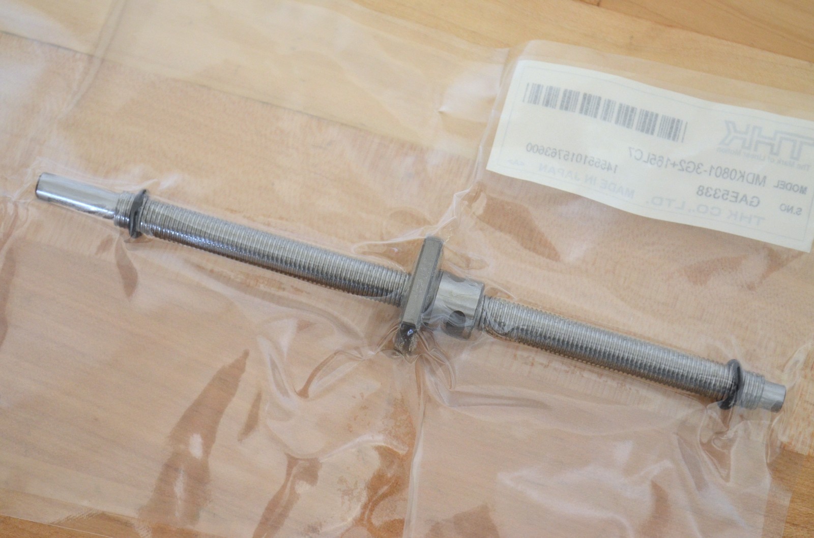 New THK MDK0801-3G2+165LC7 x165mm Ballscrew 8mm dia. x 1mm Pitch + Machined Ends