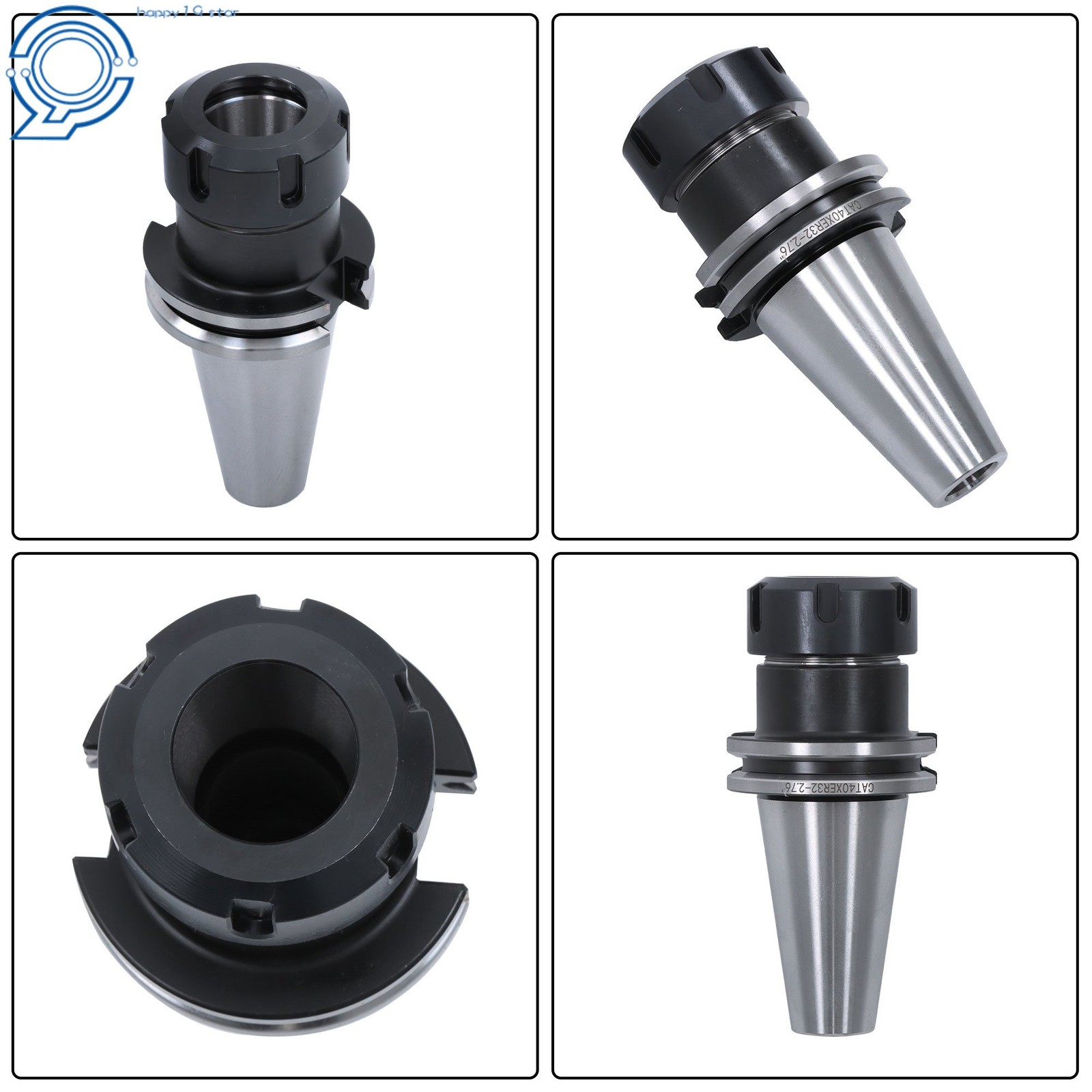 10pcs CAT40 ER32 70mm Collet Chuck 2.76″ CNC Mill Tool Holder Set