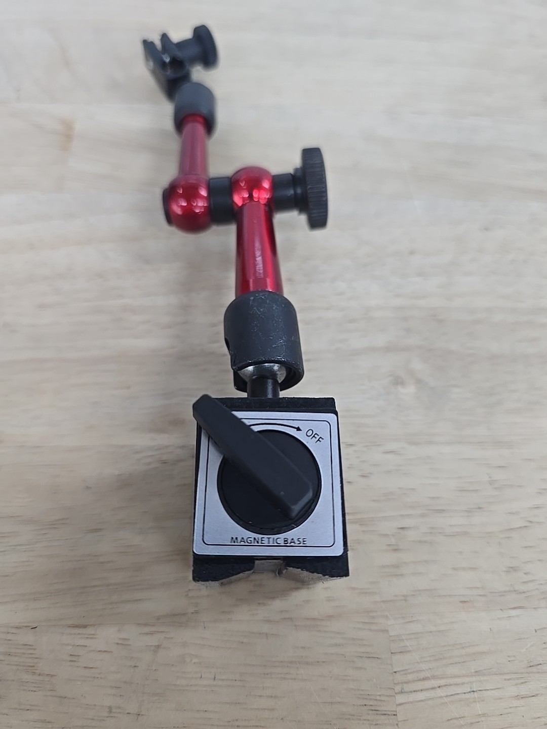 Red Adjustable Magnetic Base Holder for Digital Dial Indicator
