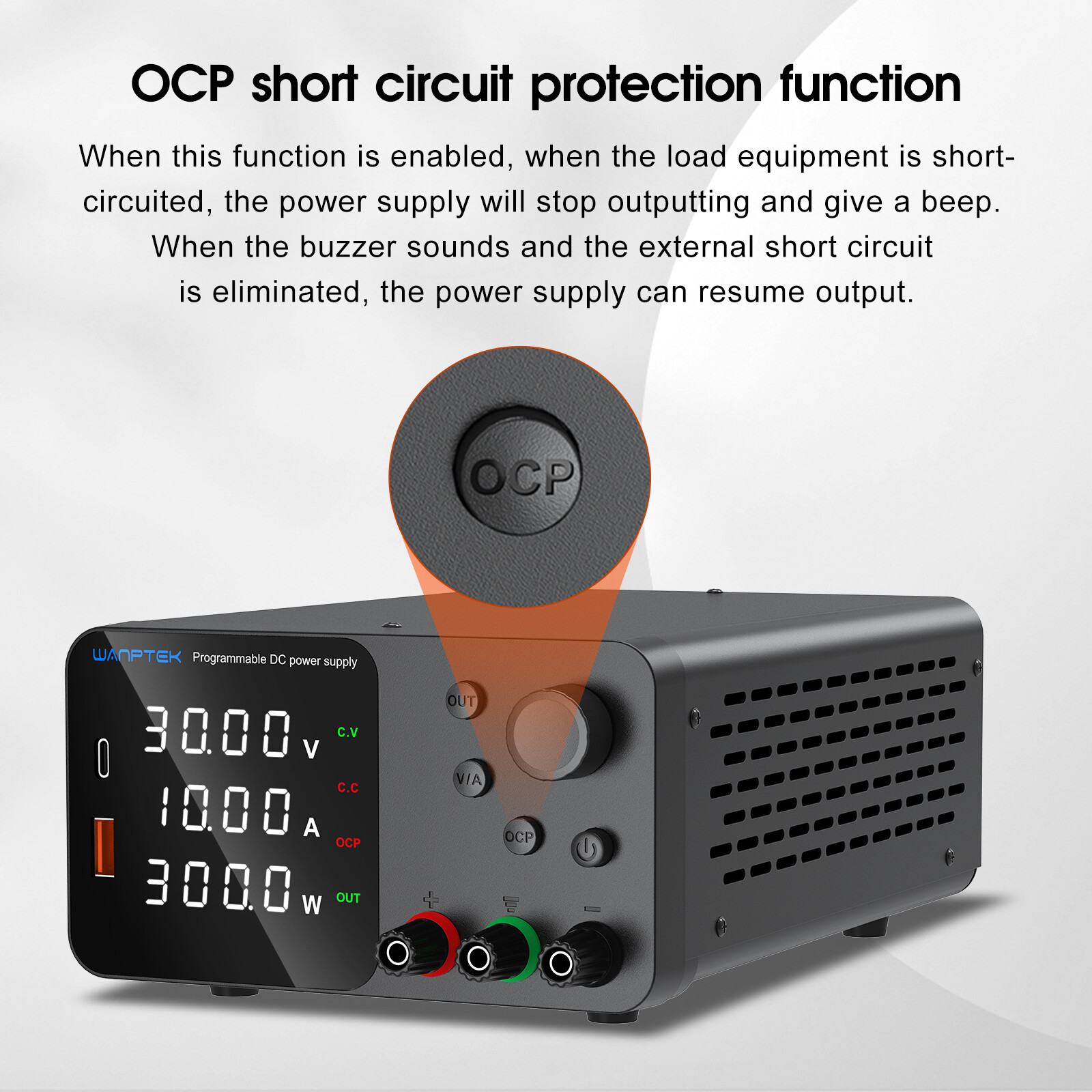 Variable DC 30V 60V 120V 3A 5A 10A Lab Adjustable Power Supply Precision Switch