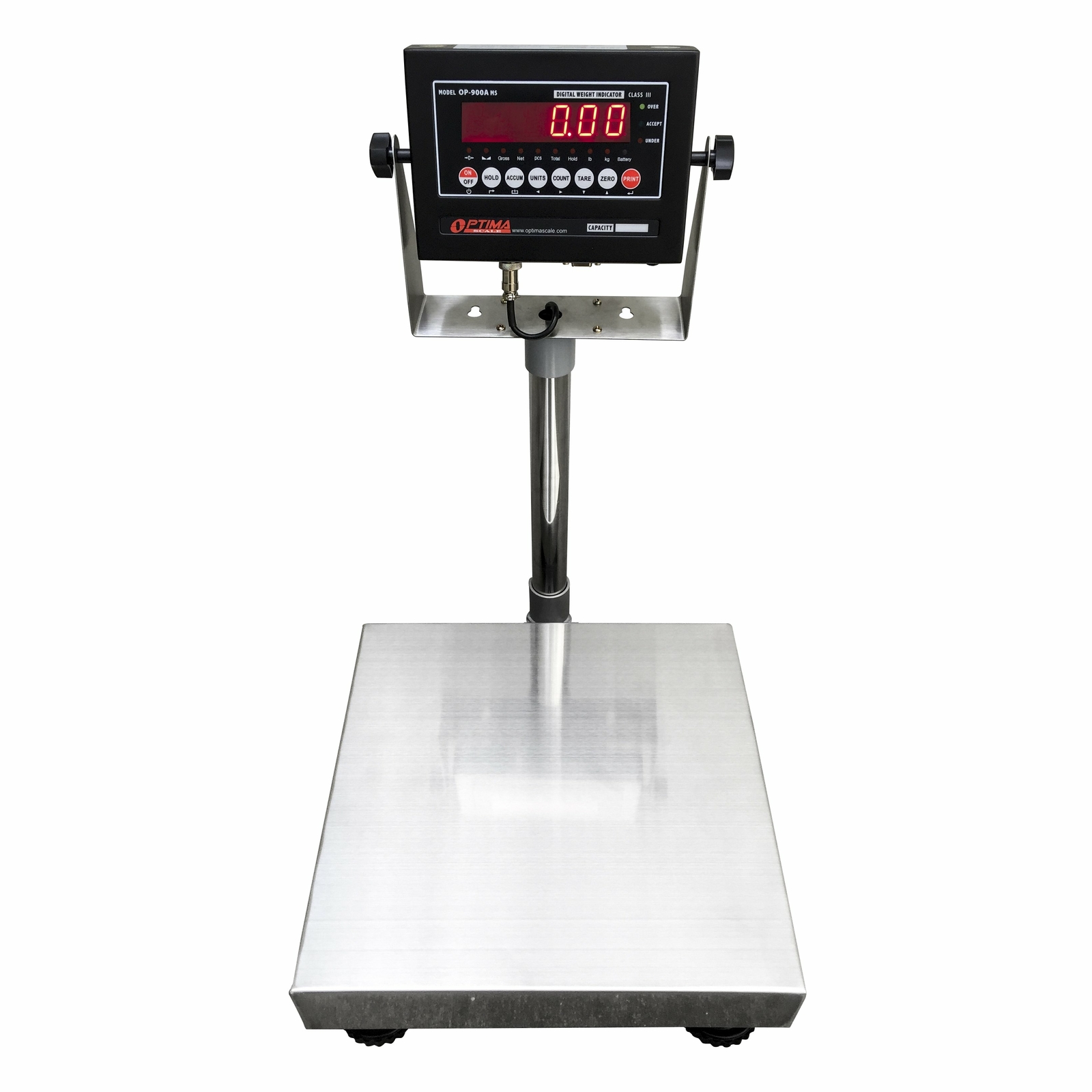 Ntep (20”x20”) Legal for Trade Stainless Steel Bench Scale 500 Lb x 0.1 Lb
