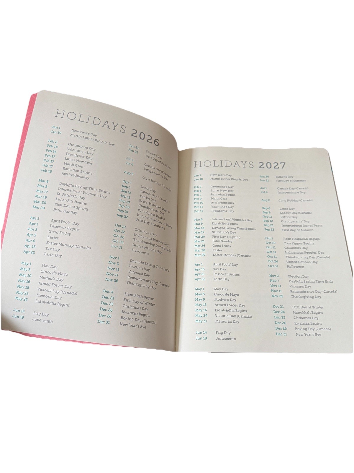 July 2026-Dec 2027 Planner 18 Mo. Planner Clementine Notebook Size Large Floral