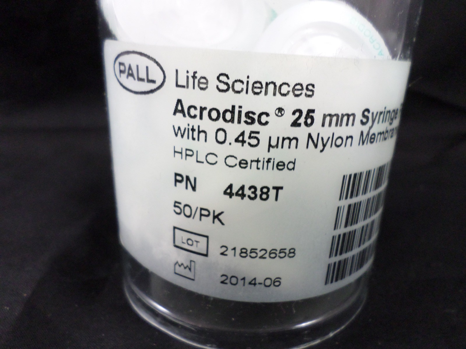 ACRODISC Plastic 25mm Syringe Filter with 0.45μm Nylon Membrane 4438T 23/Pack