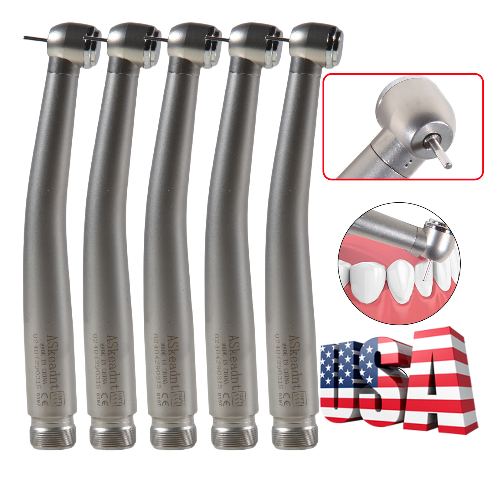10 NSK PANA MAX Style Dental High Speed Handpiece Turbine 2 Holes Borden
