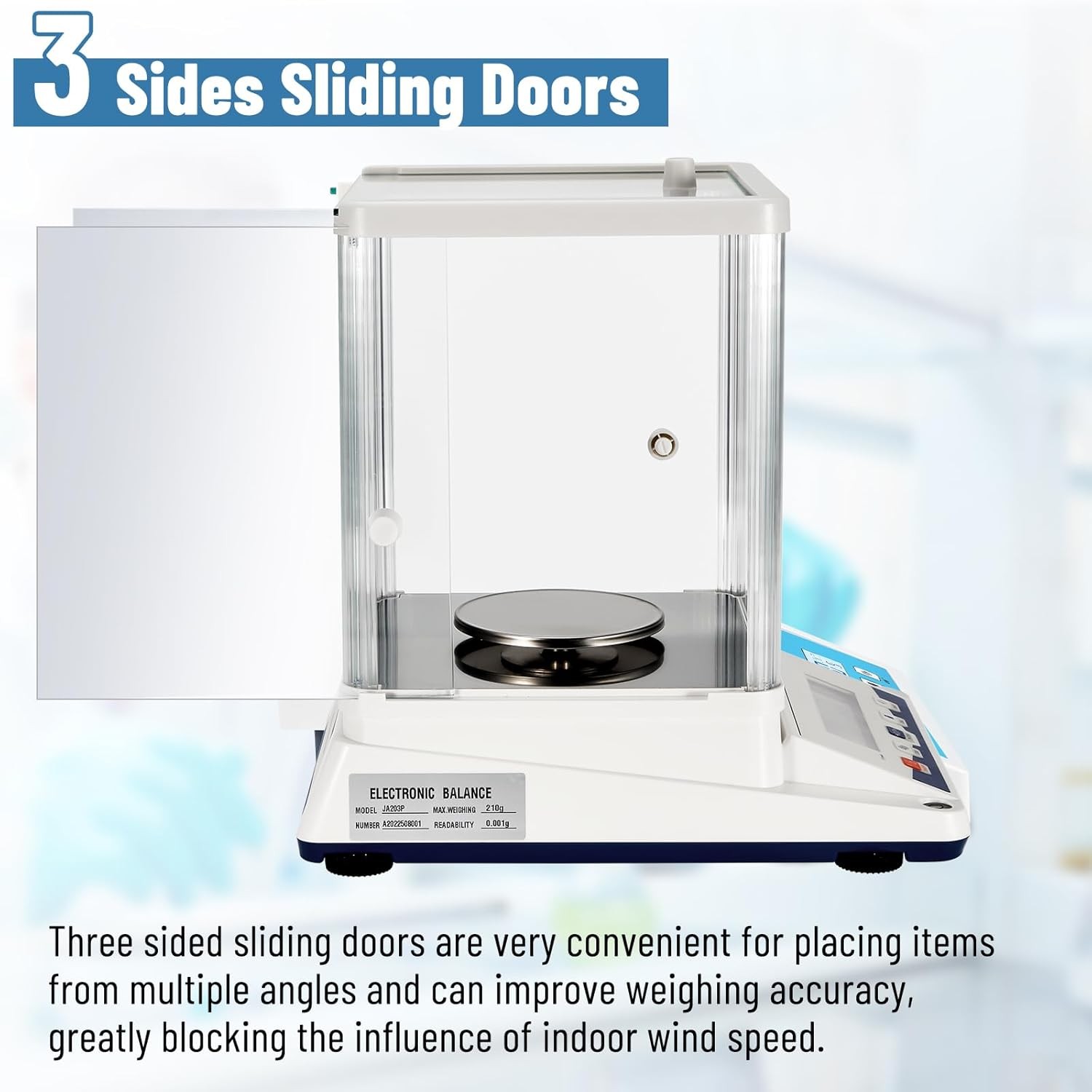 220g/0.0001g Lab Scale Digital Analytical Balance high Precision 210g/0.001g New
