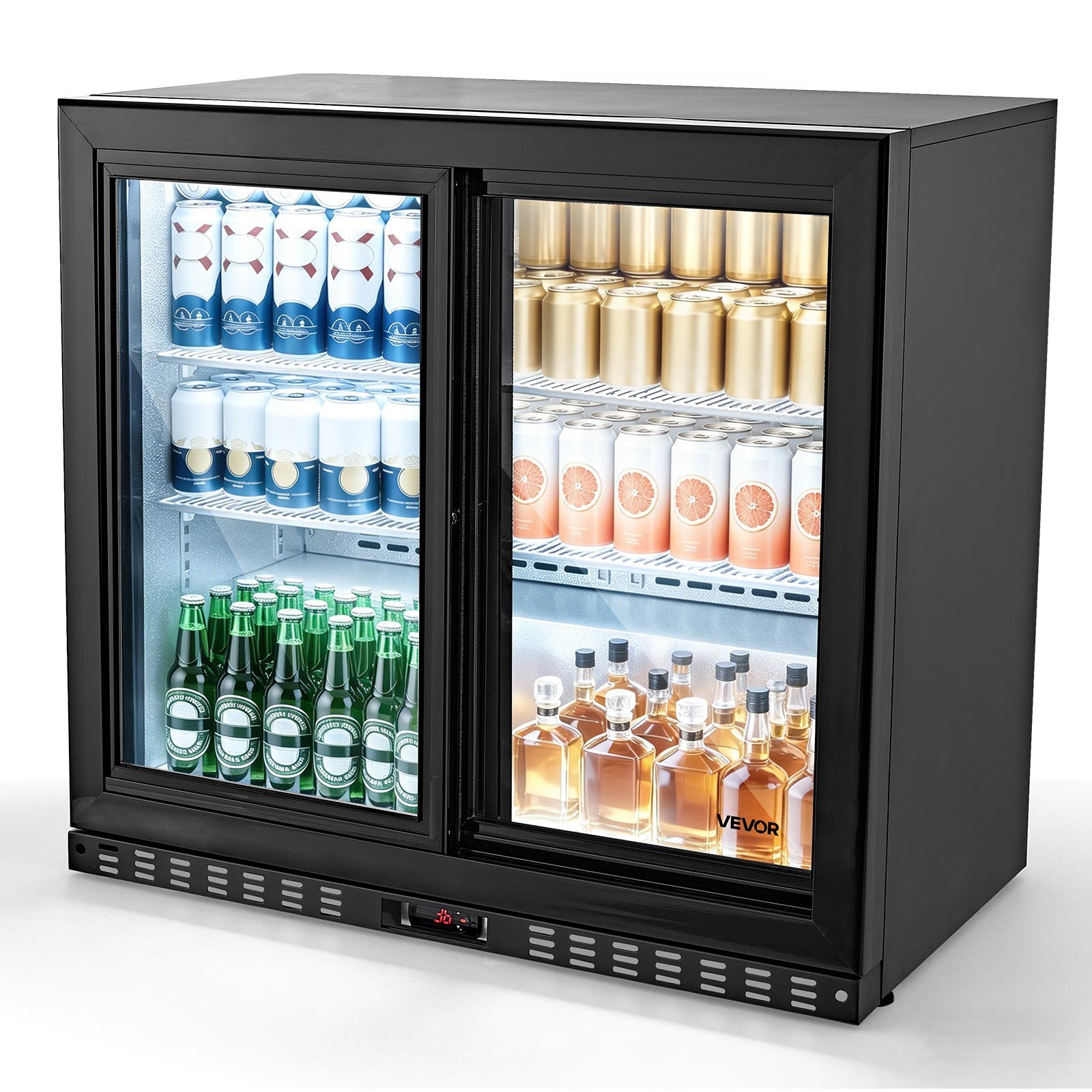 VEVOR 7.4 Cu.Ft Back Bar Cooler Commercial Beverage Refrigerator Under Counter