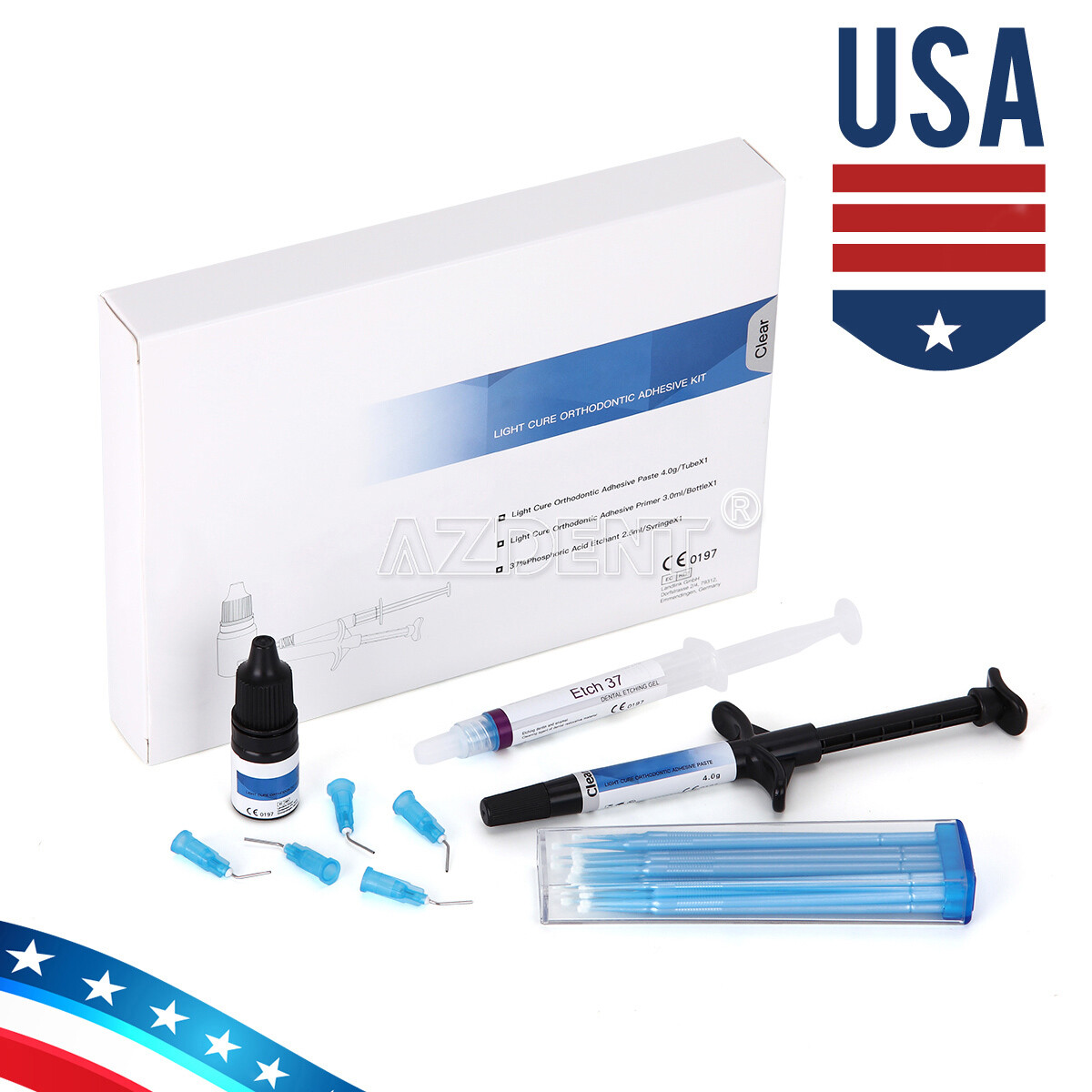 Adhesivo de fotocurado para ortodoncia dental para brackets brace