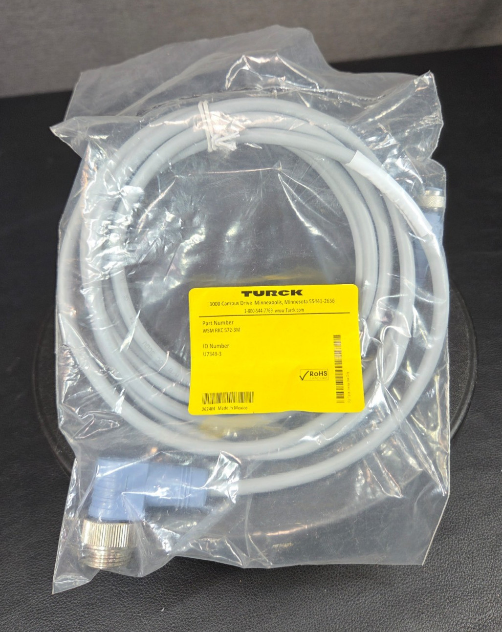TURCK WSM RKC 572-3M Cable U7349-3 NEW FAST SHIP!💨✅