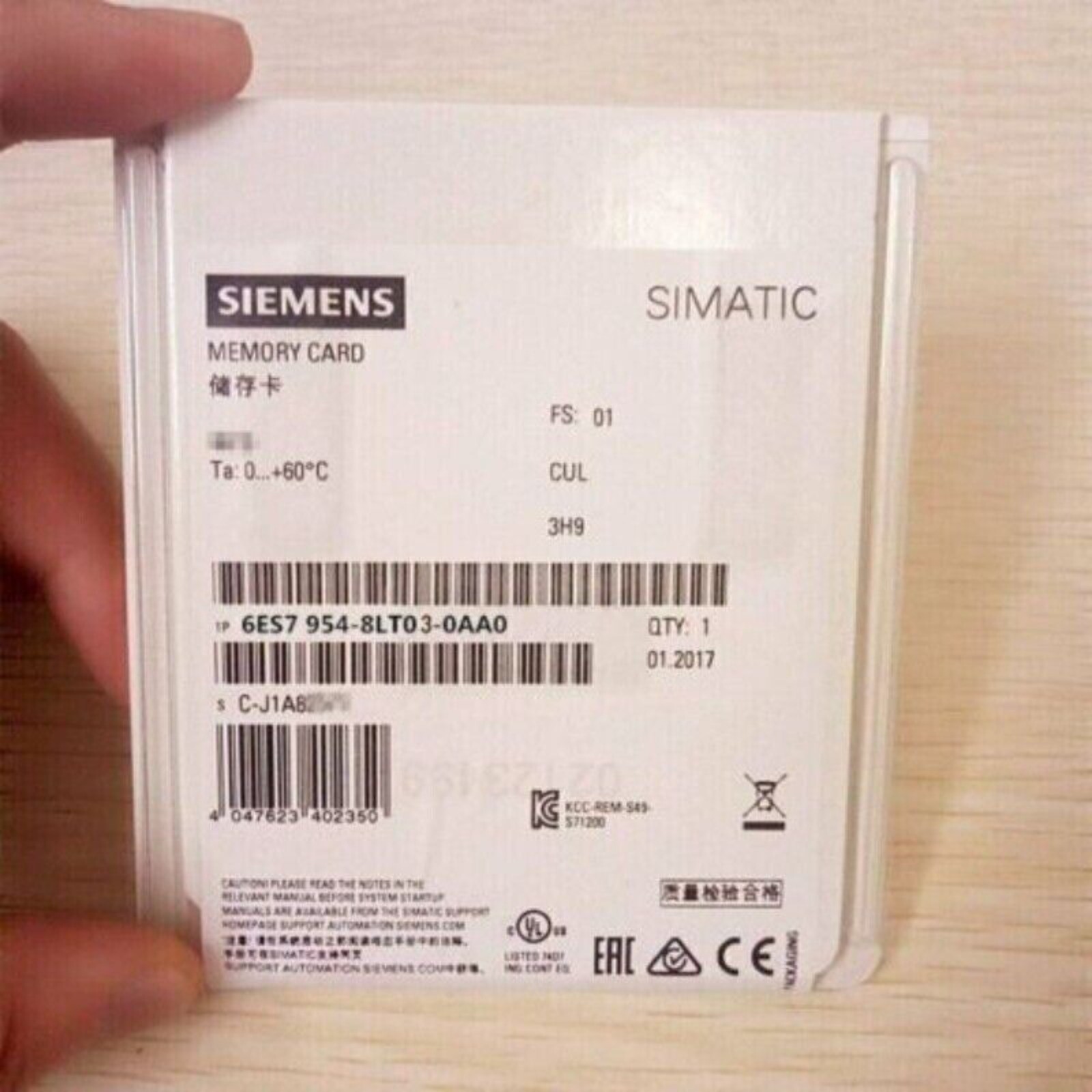New Siemens 6ES7954-8LT03-0AA0 SIMATIC S7 memory cards 6ES7 954-8LT03-0AA0