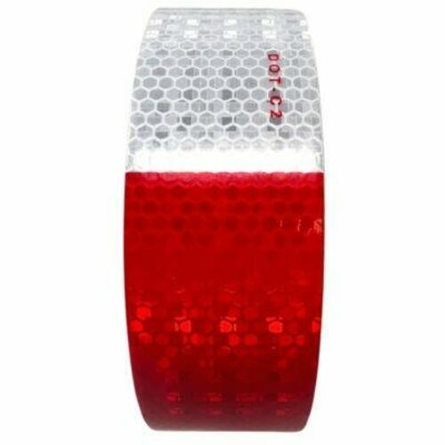 Conspicuity Tape DOT-C2 Approved Reflective Trailer Red White 2”x75’ -1 Roll