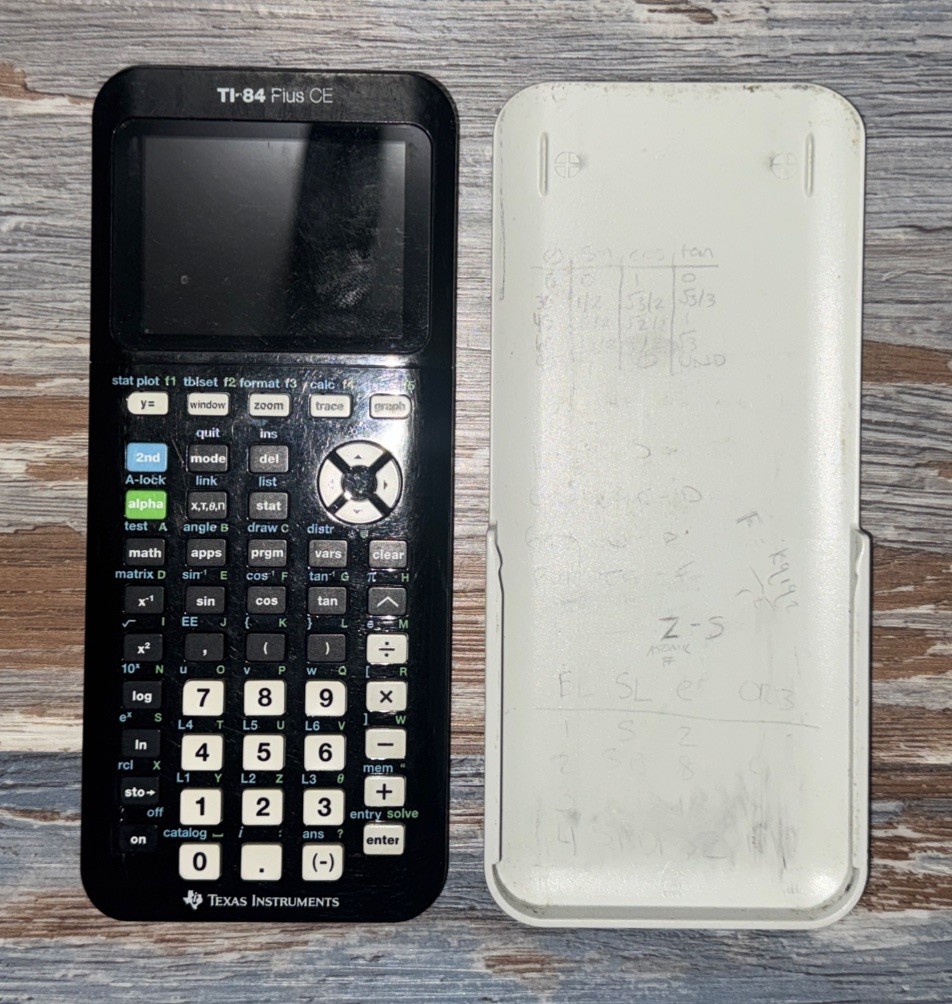 Texas Instruments TI-84 Plus CE Python Graphing Calculator Black w/Cover Tested