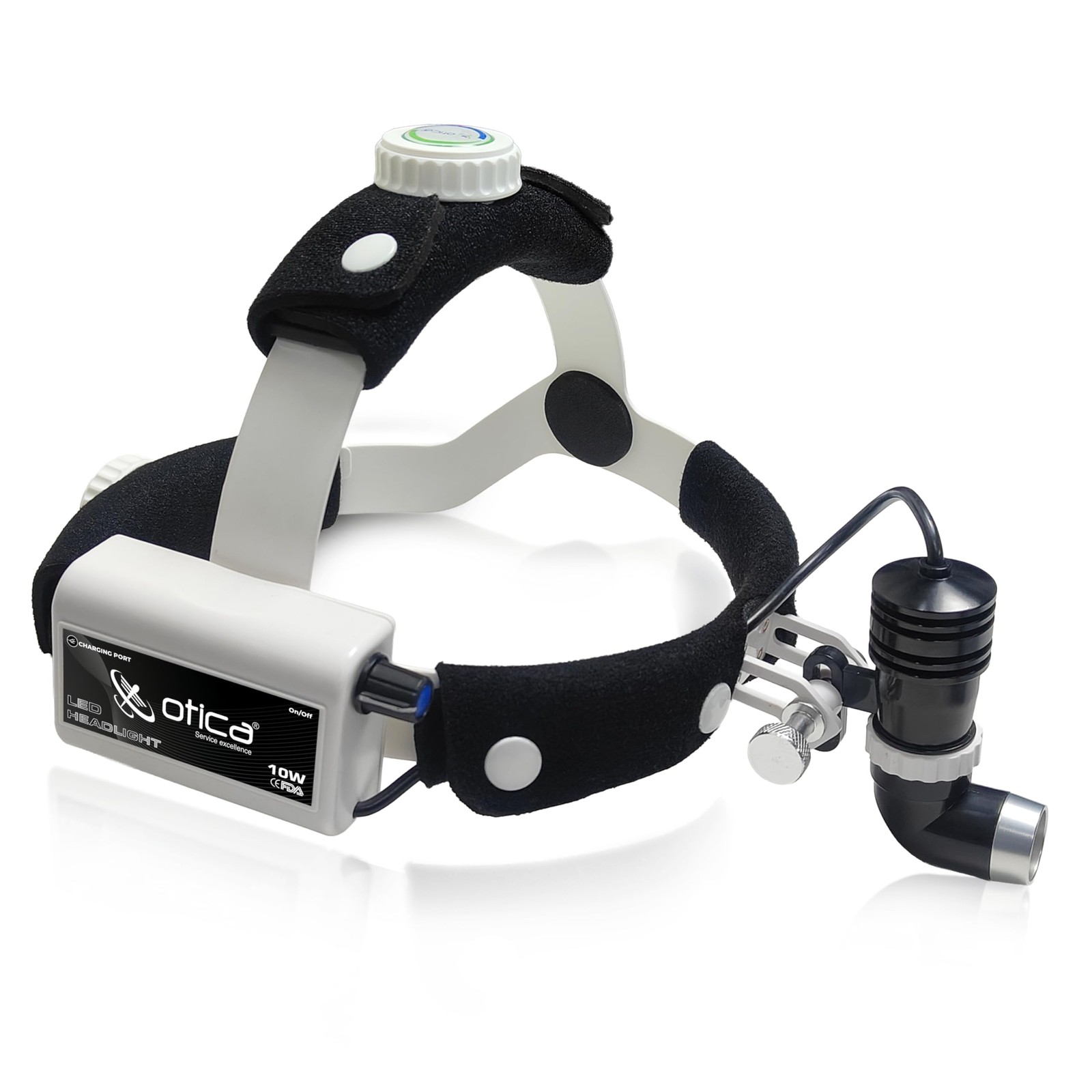 OTICA 10 Watt ENT Surgical LED Headlight for Doctors Hospital and Multi Purpo…