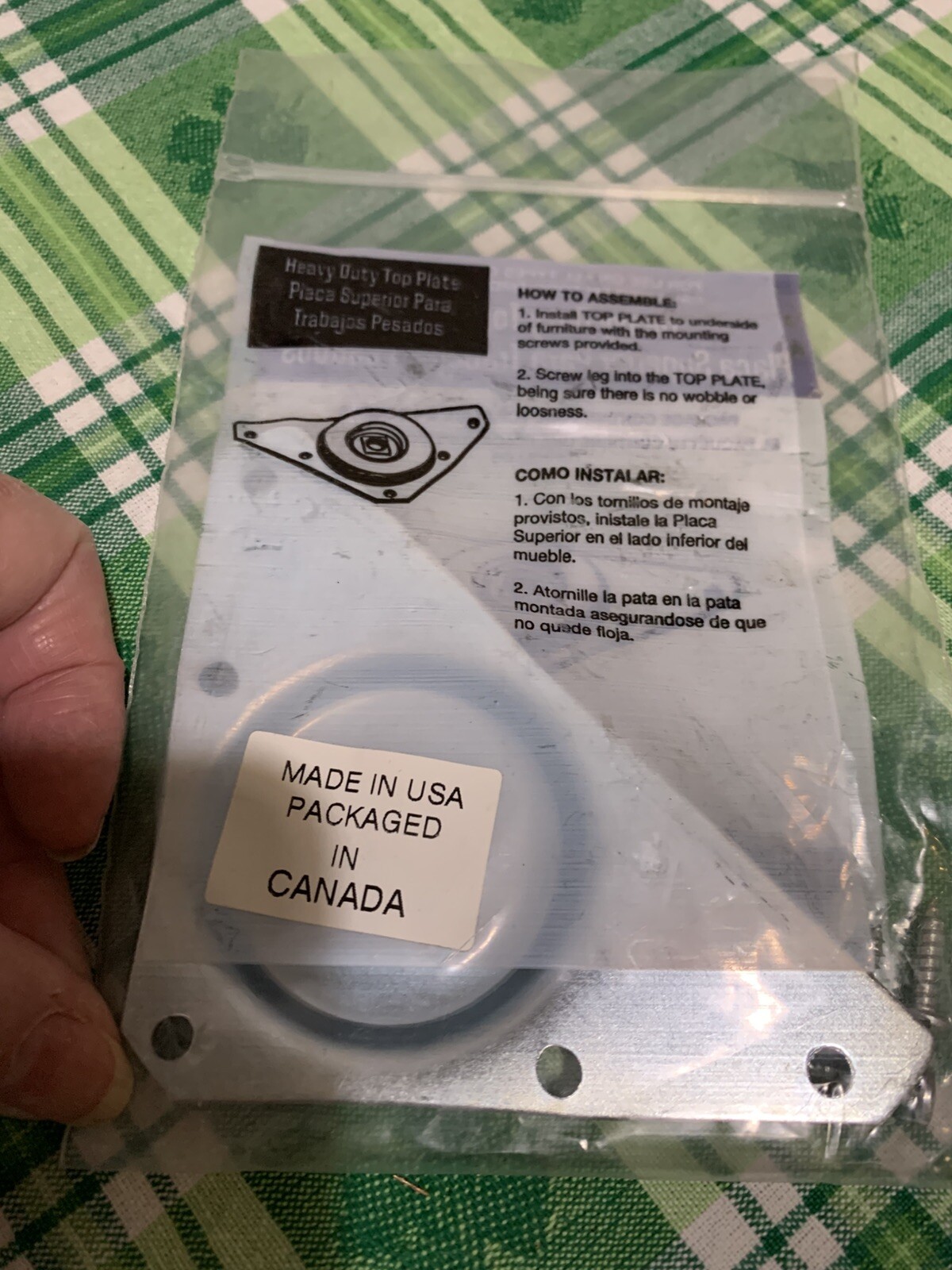❤️Spindaleer Duty Top Plate – 5.2 In. X 3 In. – Metal Mounting Hardware