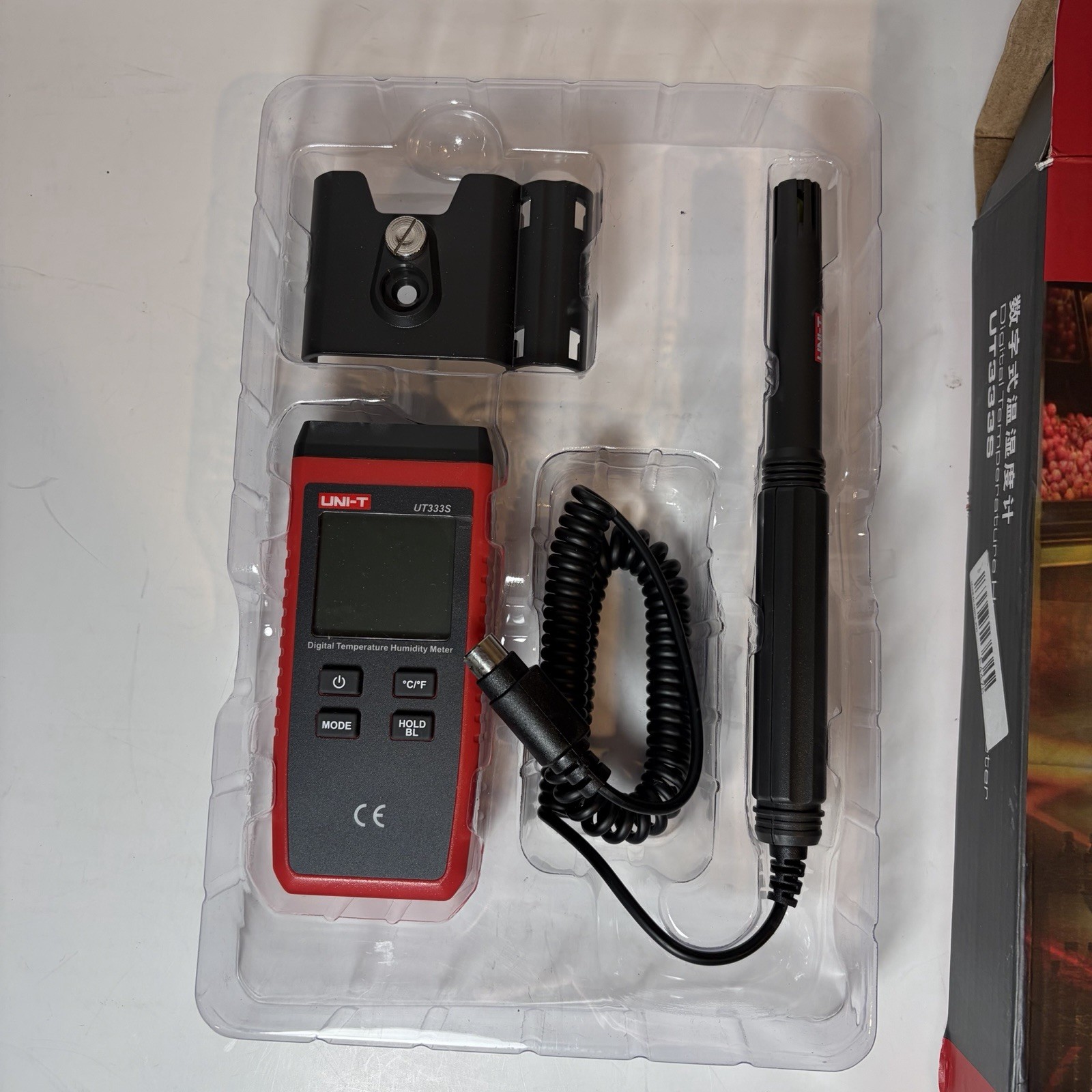 UNI-T UT333S Digital Temperature Humidity Meter Hygometer LCD Data Hold Backlit