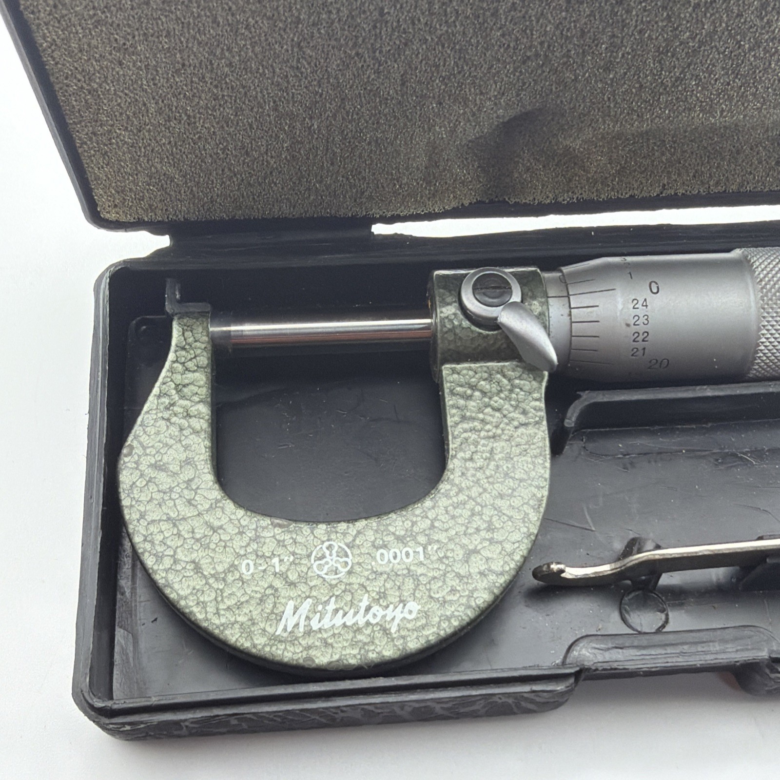 Mitutoyo 103-260 Series 103 Outside Micrometer, 0 to 1″, 0.0001″
