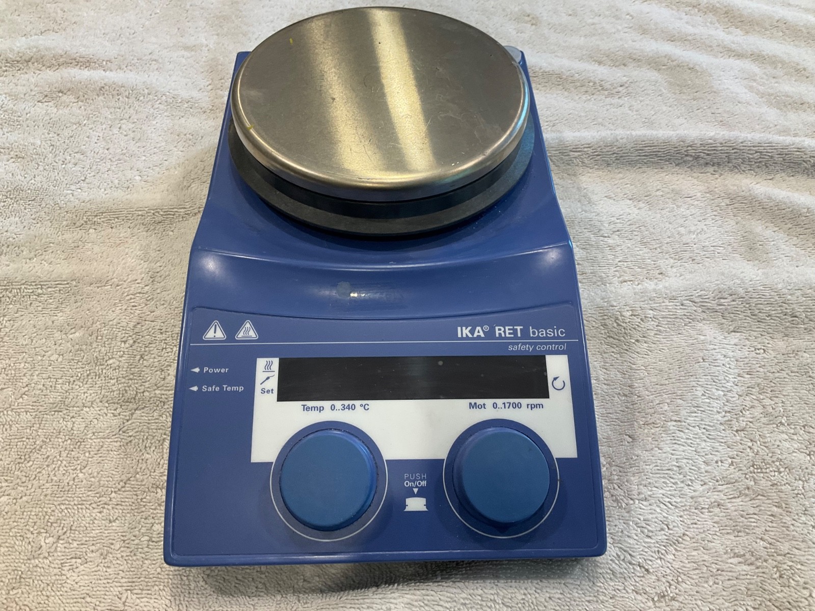 IKA RCT Basic Safety Control Magnetic Hotplate Stirrer–Lab Plate (NO POWER CORD)